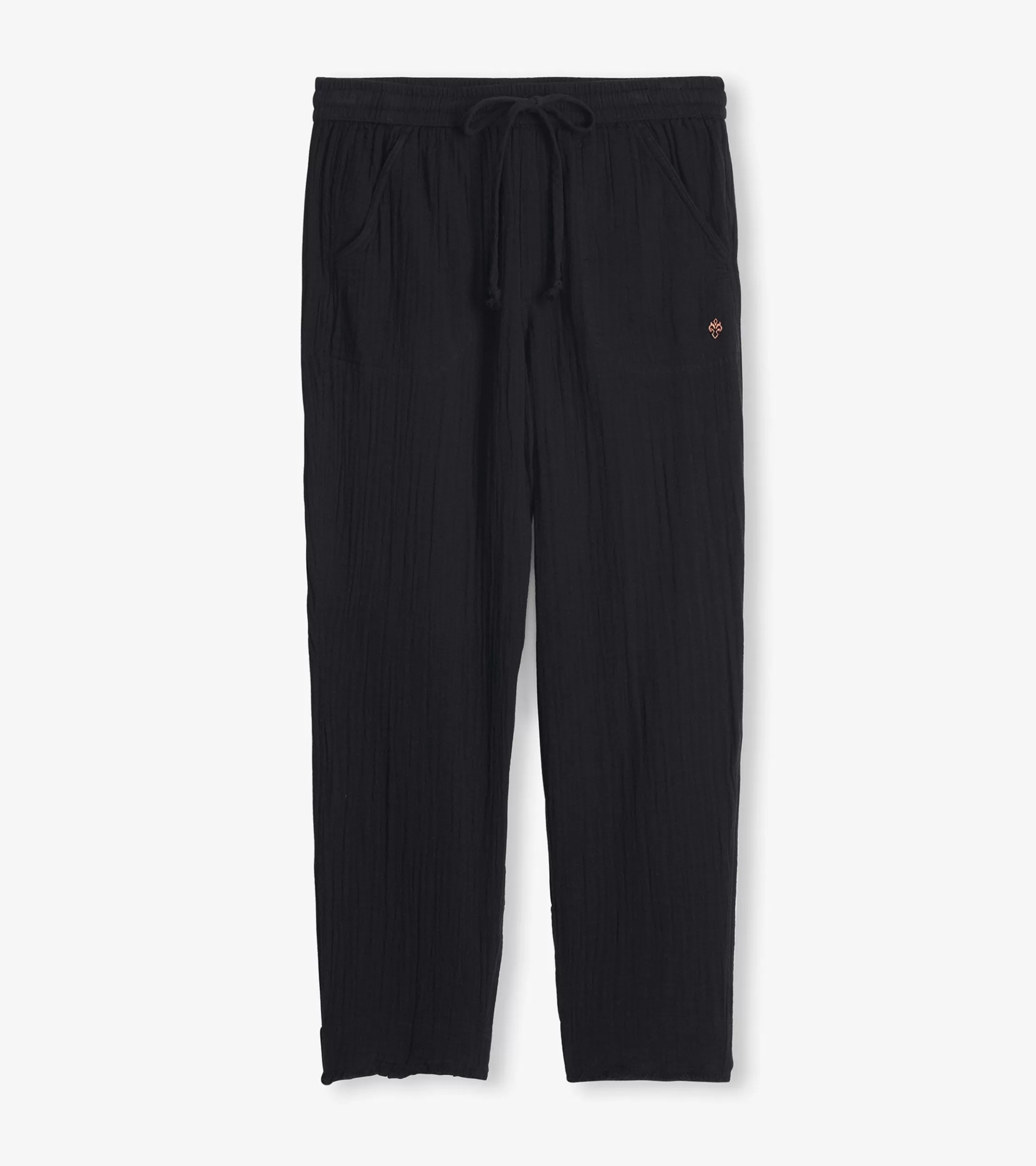 Hatley Ally Bonded Gauze Joggers - Black Outlet