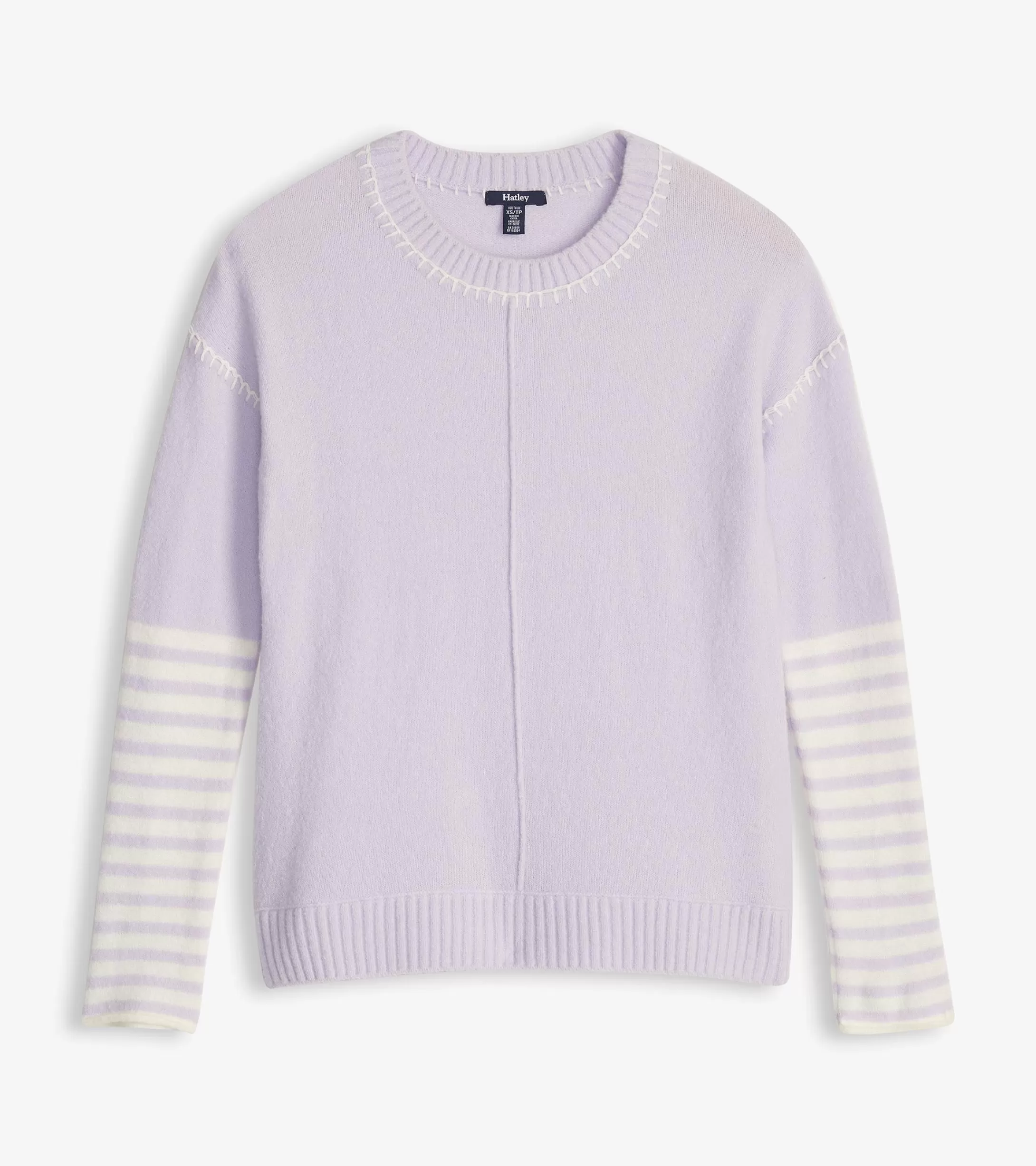 Hatley Avery Sweater - Lilac Stripes Outlet