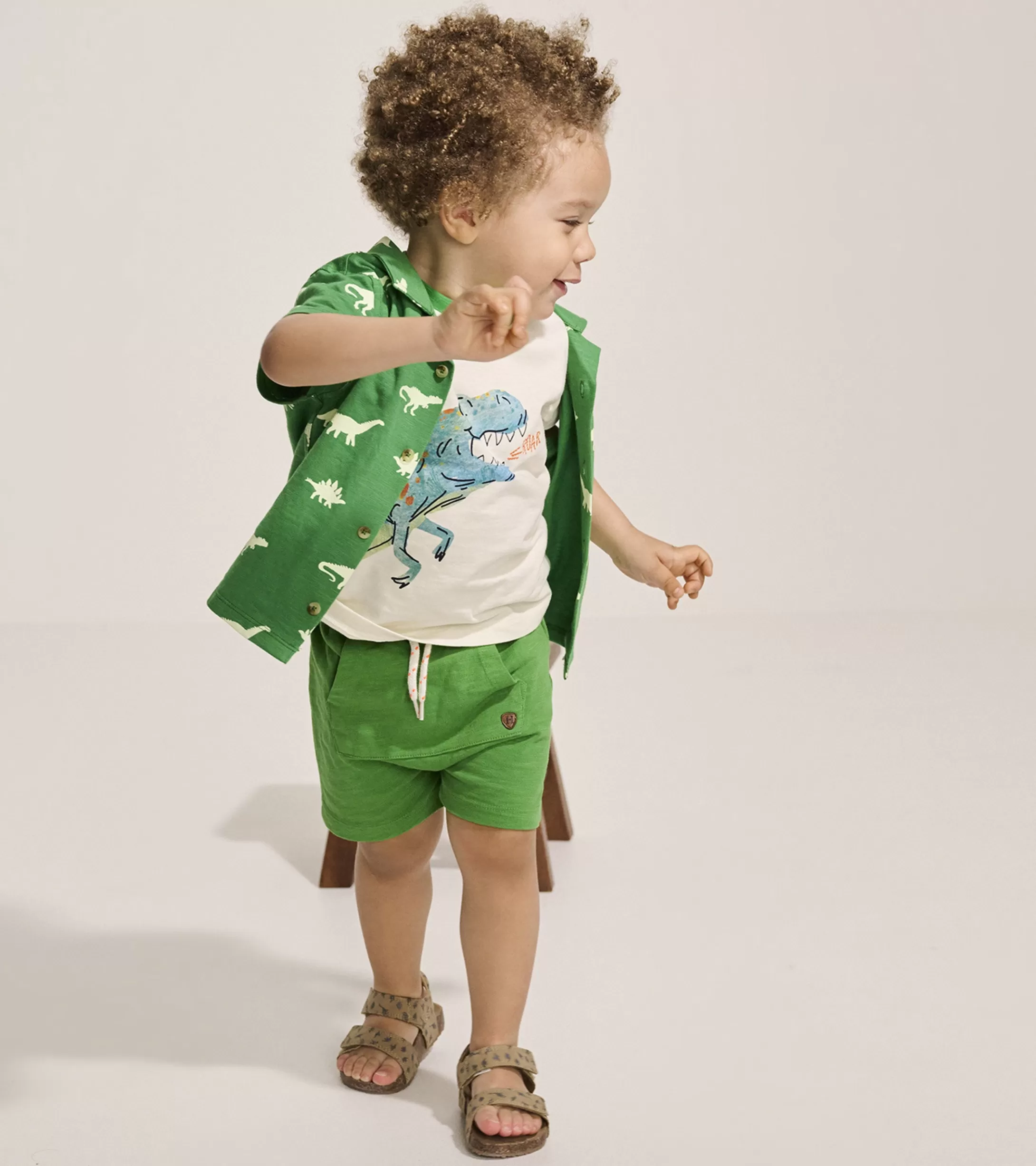 Hatley Baby & Toddler Boys Camp Green Kangaroo Shorts Fashion