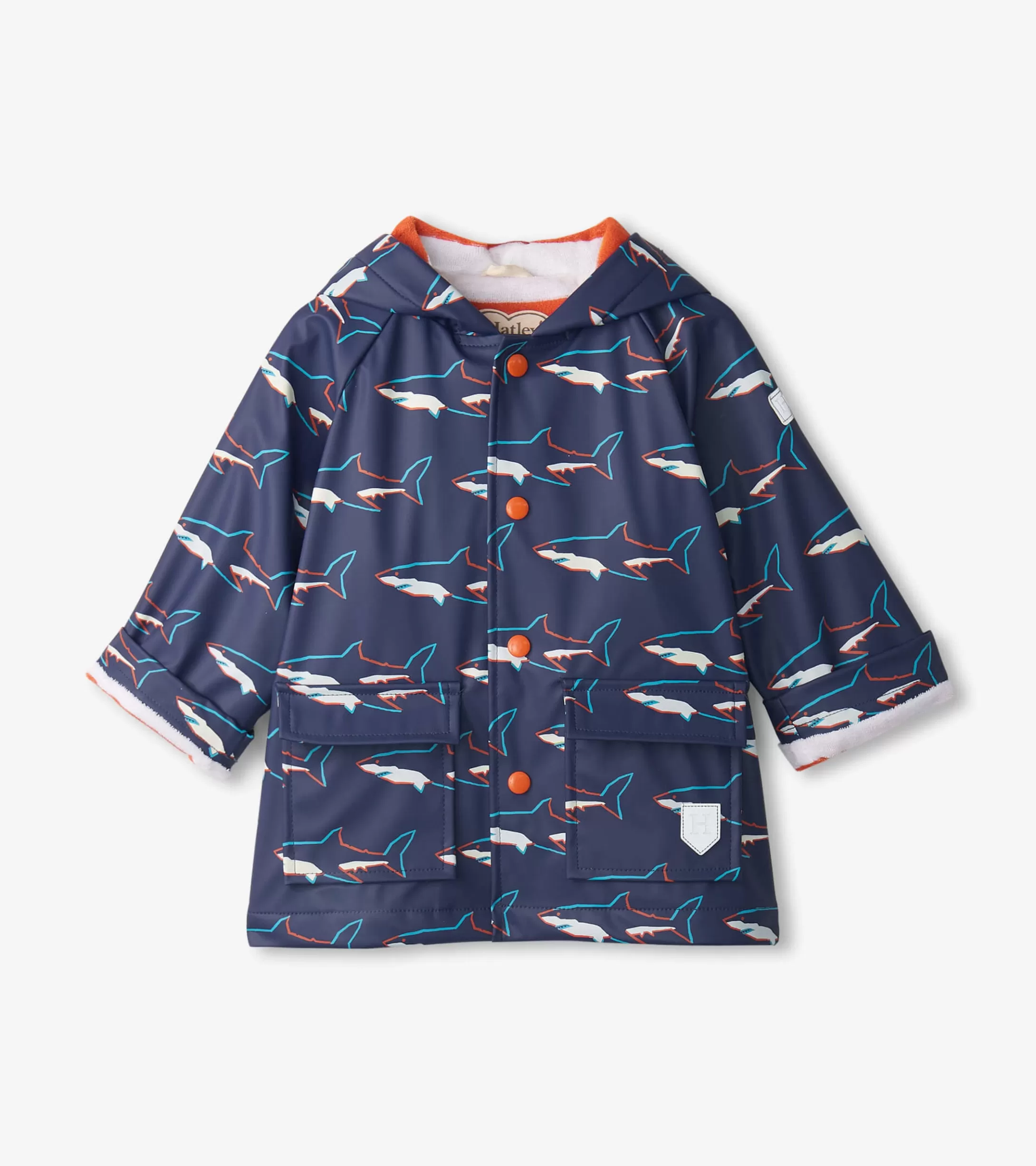 Hatley Baby & Toddler Boys Sharks Button-Up Rain Jacket Store