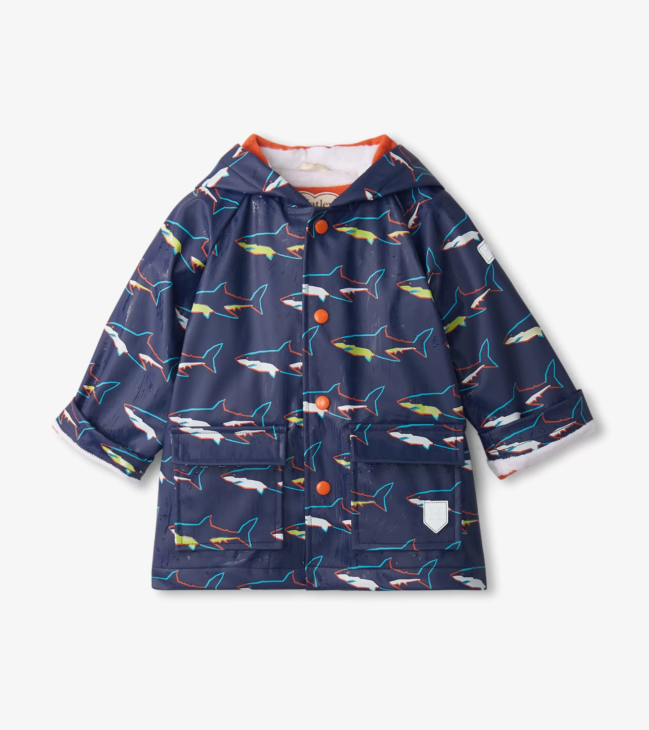 Hatley Baby & Toddler Boys Sharks Button-Up Rain Jacket Store