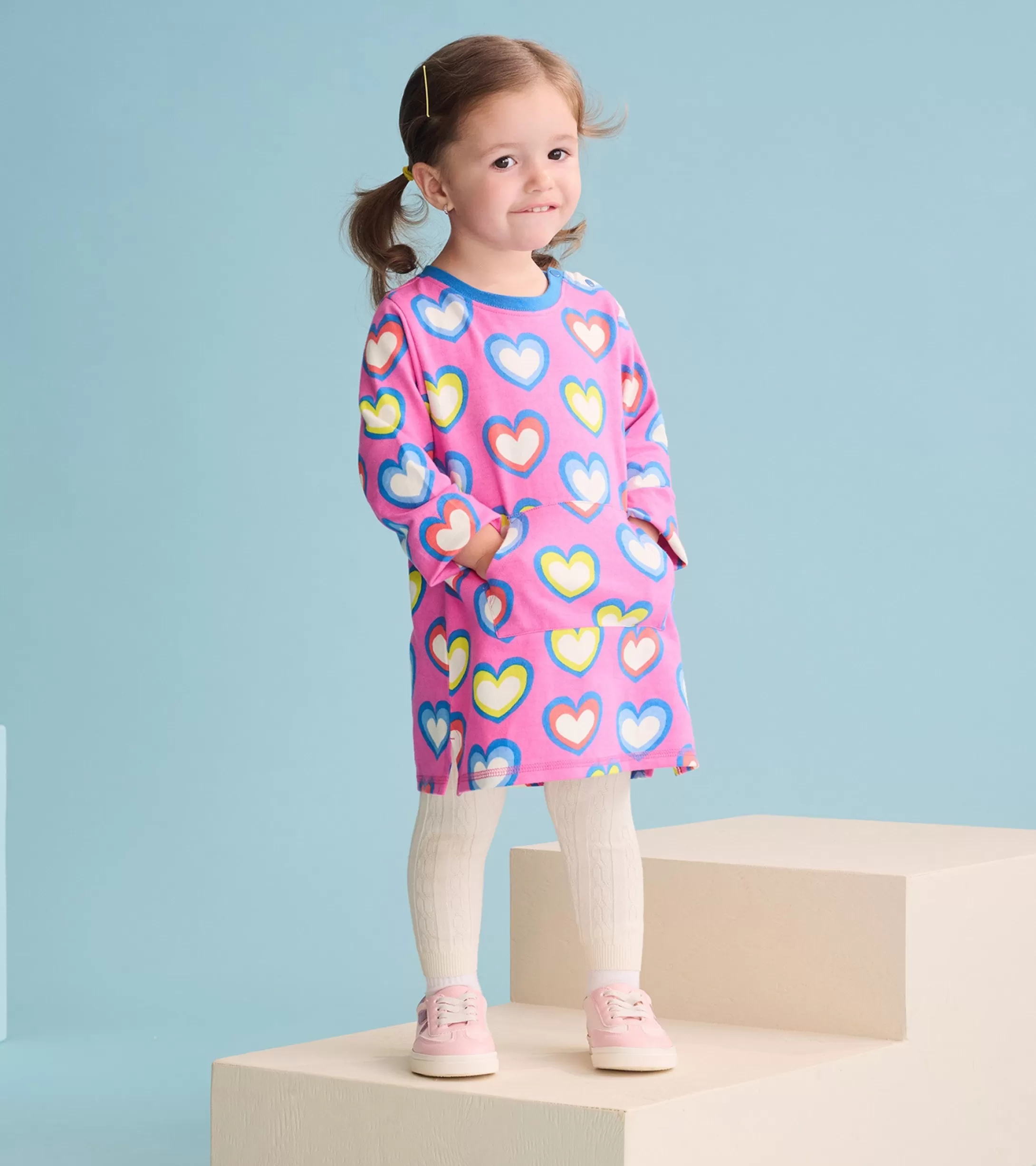 Hatley Baby & Toddler Girls Big Groovy Heart Terry Dress Best