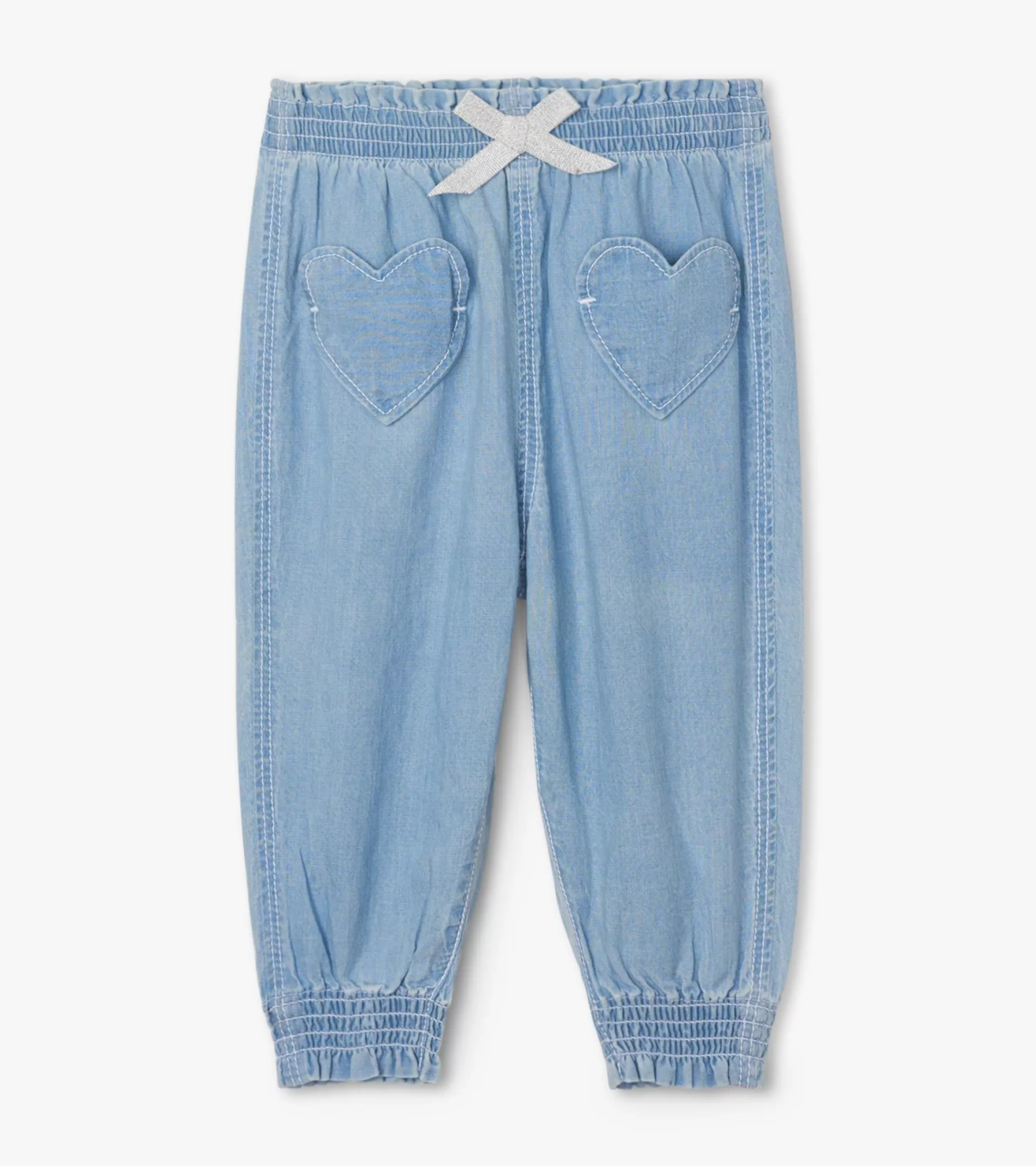 Hatley Baby & Toddler Girls Denim Baggy Pants Cheap