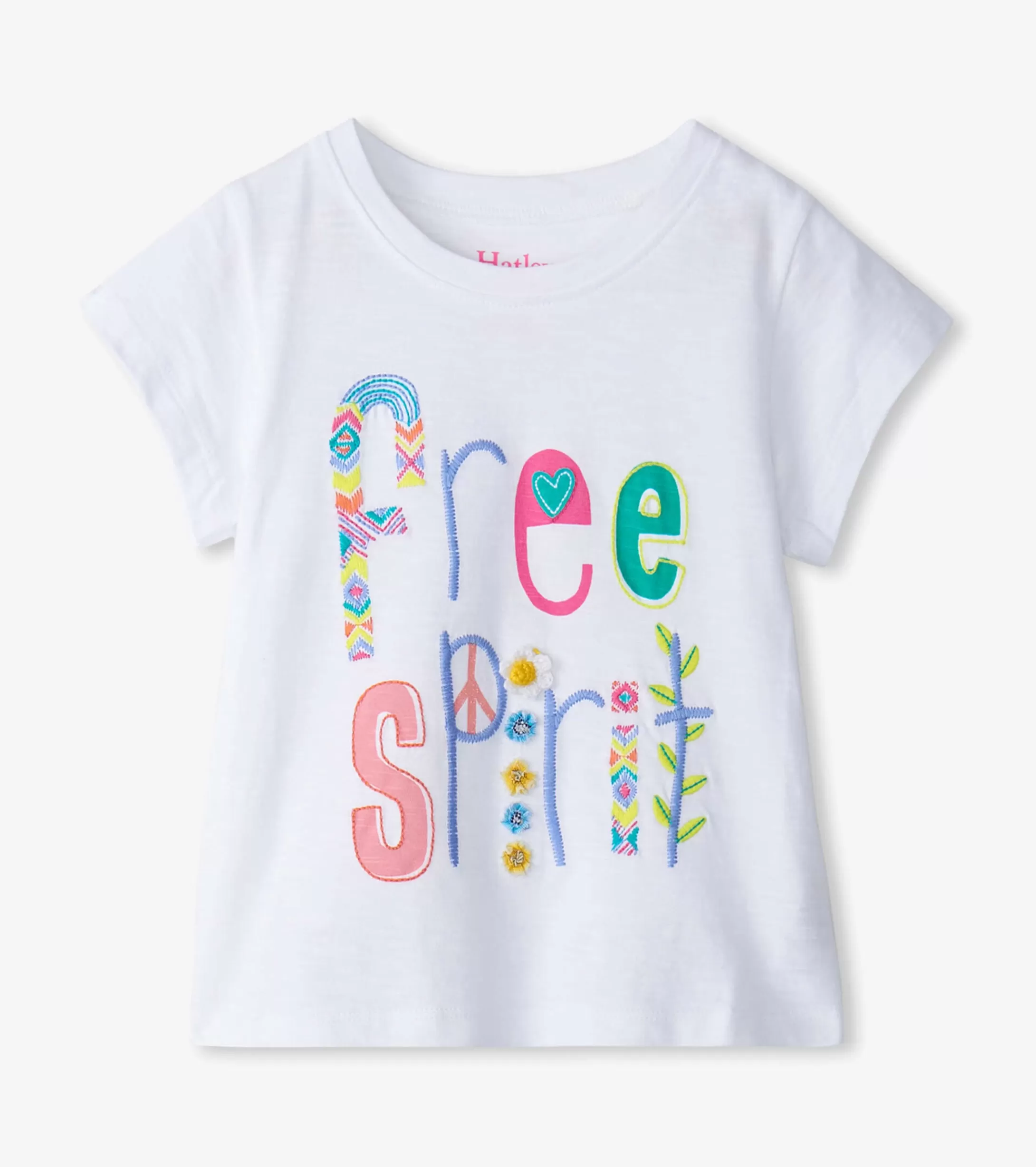 Hatley Baby & Toddler Girls Free Spirit White Graphic Tee Store