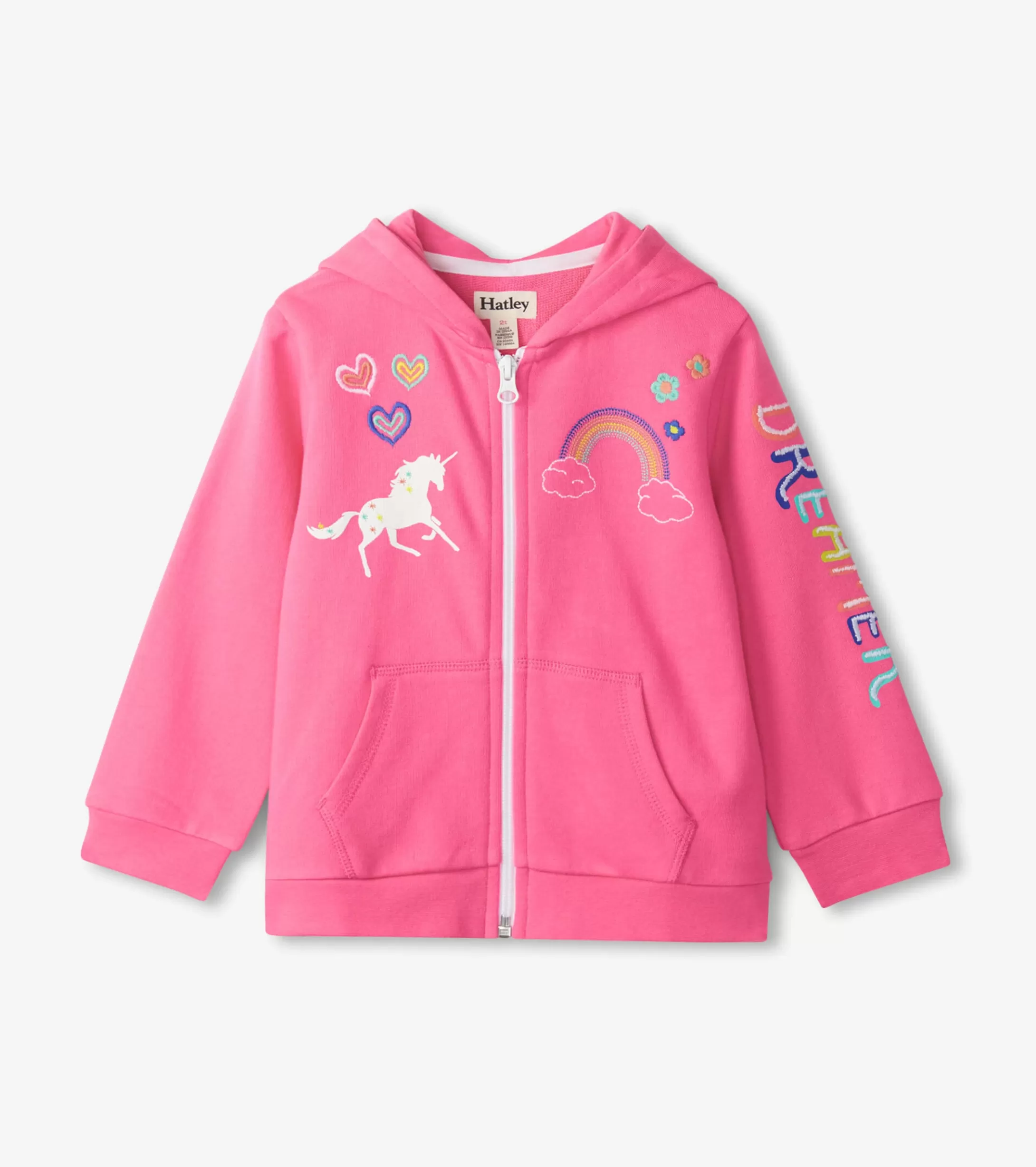 Hatley Baby & Toddler Girls Pink Love Everywhere Hoodie Discount