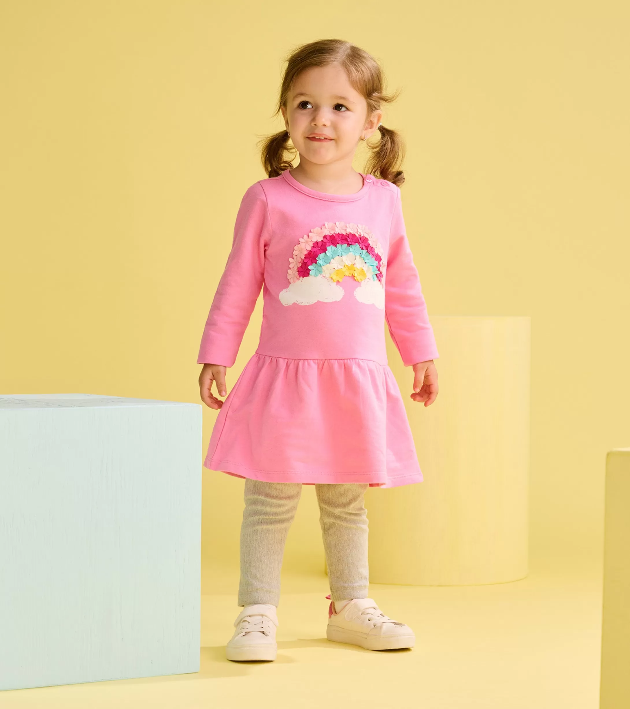 Hatley Baby & Toddler Girls Rainbow Cloud Flounce Skirt Dress Hot