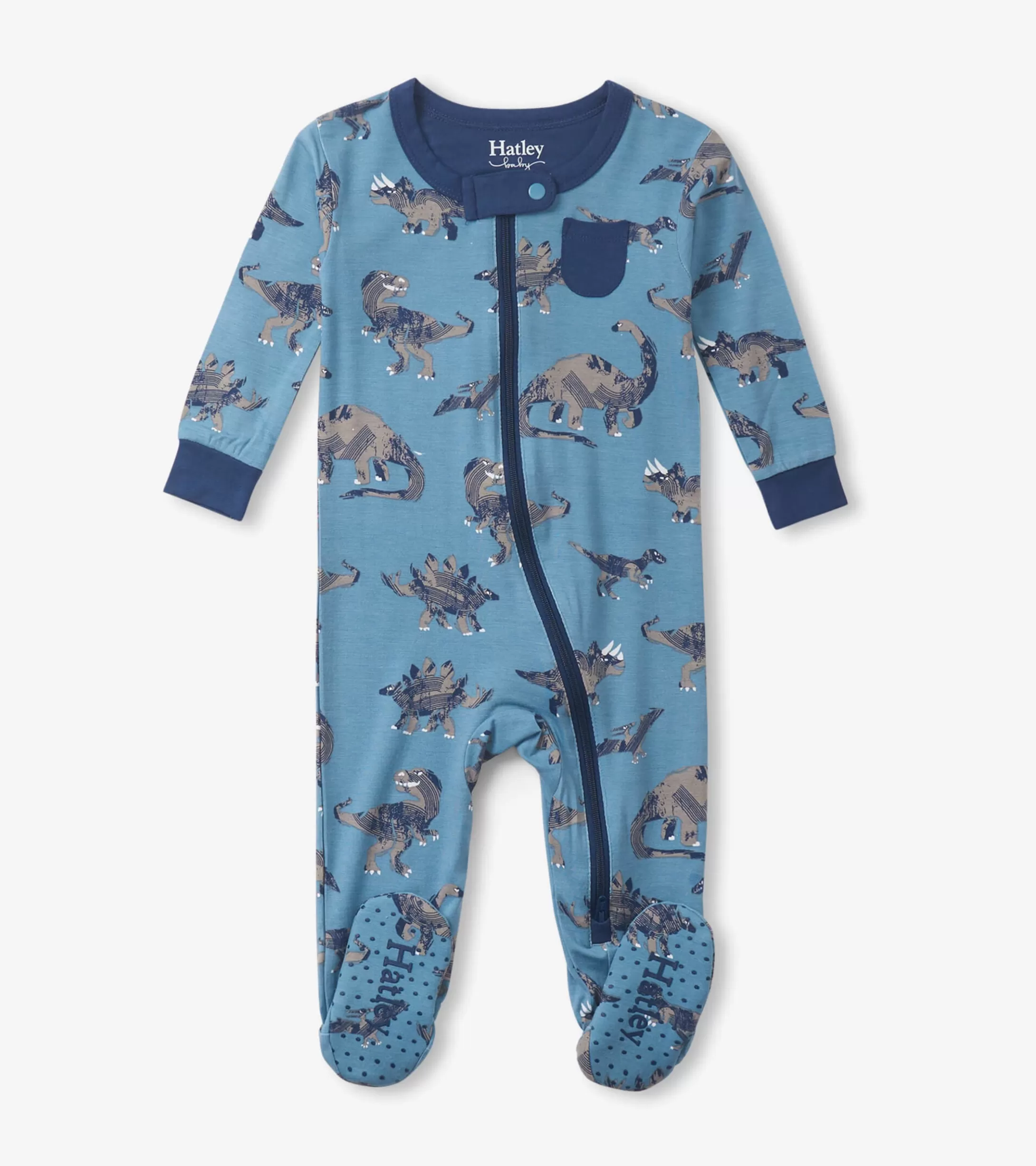 Hatley Baby Boys Dinosaur Footed Sleeper Cheap