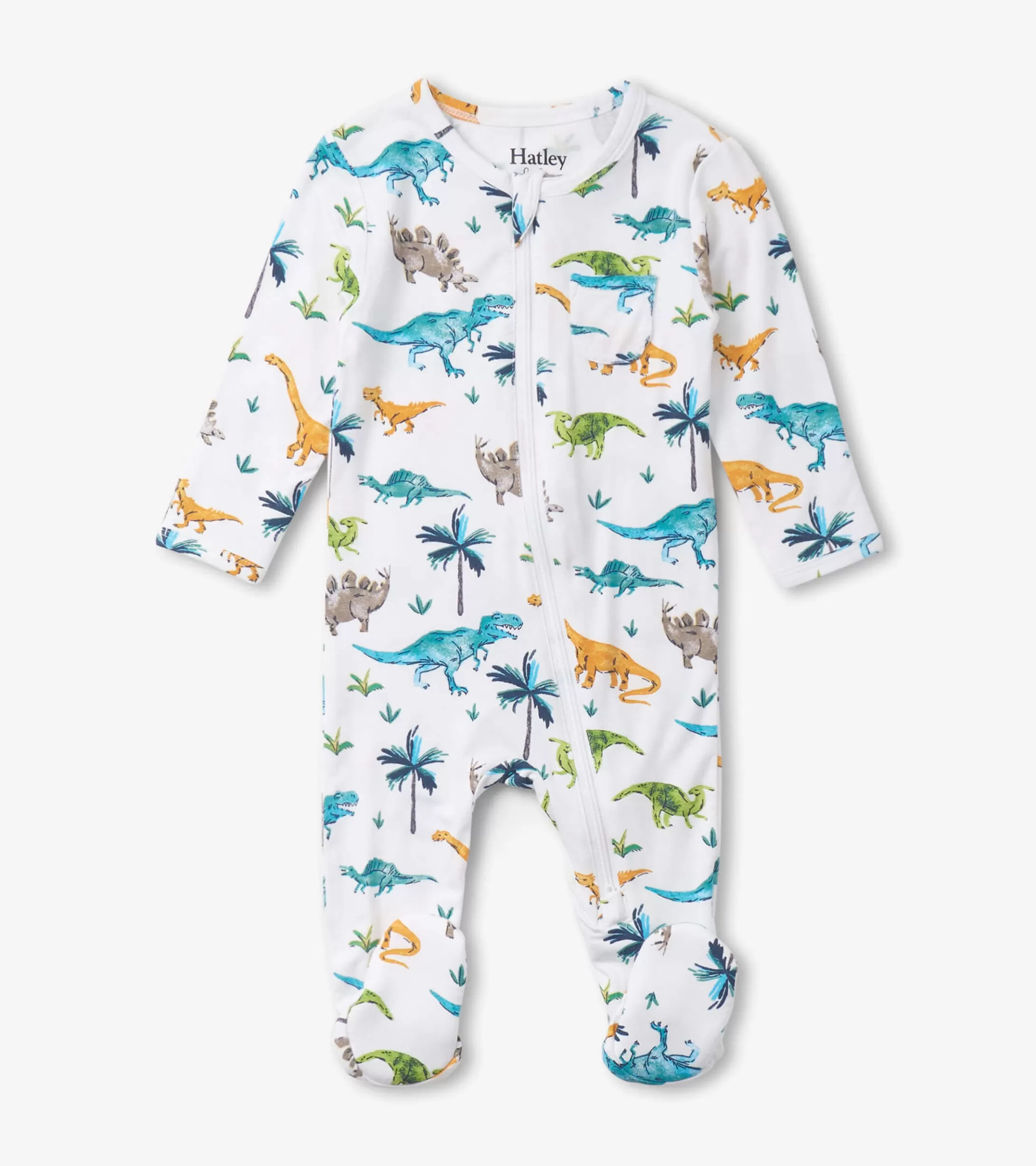 Hatley Baby Boys Prehistoric Dino Footed Sleeper Best Sale