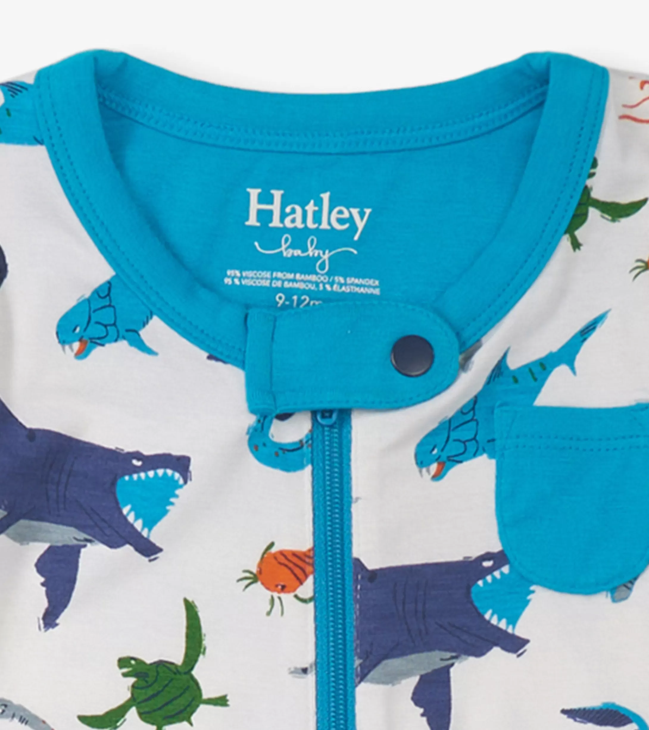 Hatley Baby Boys Prehistoric Marine Footed Sleeper Fashion