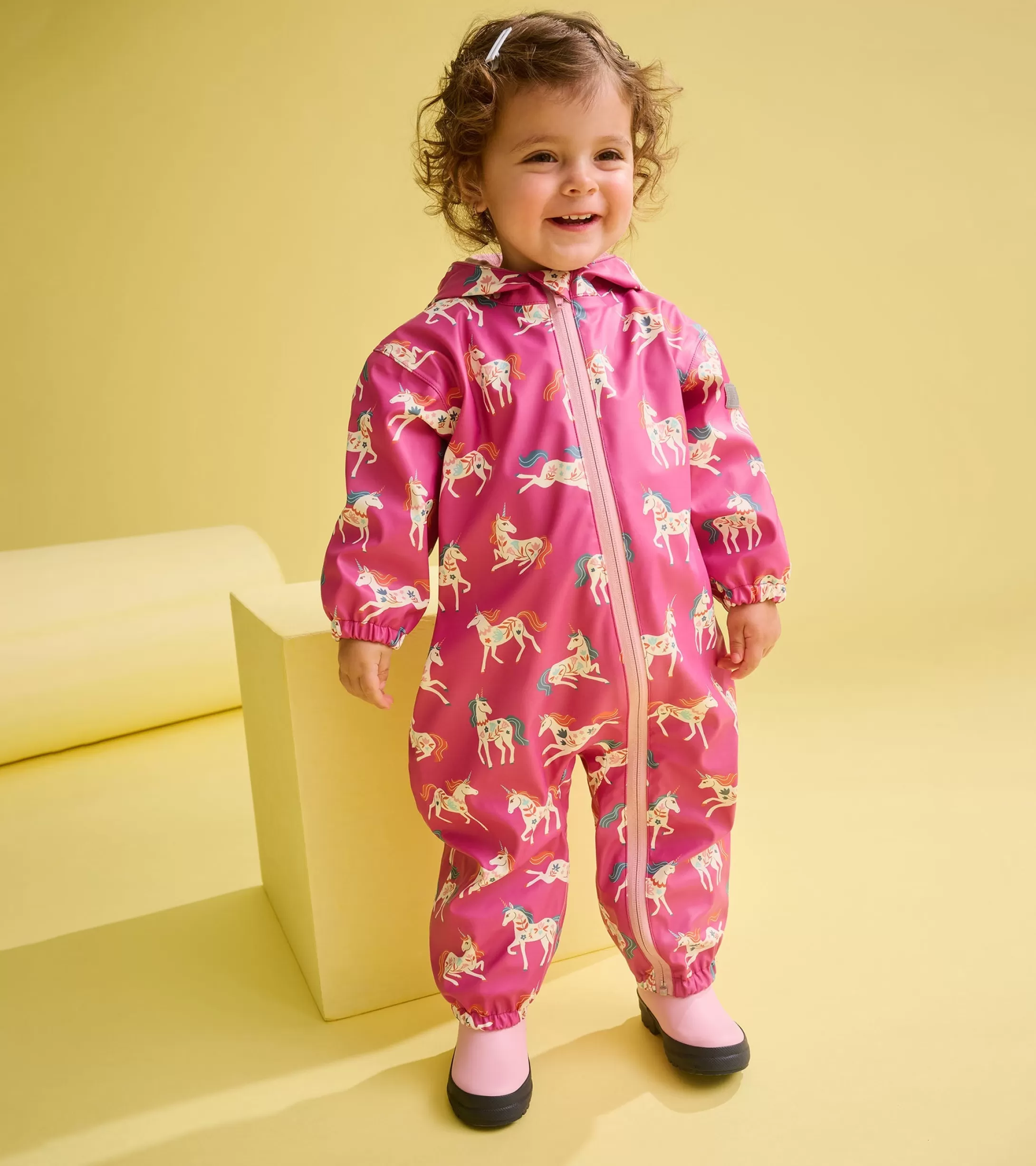 Hatley Baby Girls Folksy Unicorns Rain Suit Flash Sale