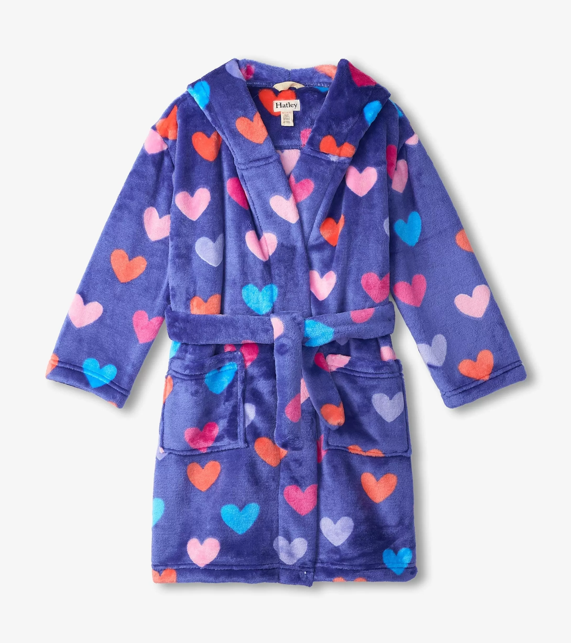 Hatley Baby Girls Hearts Fleece Robe Flash Sale