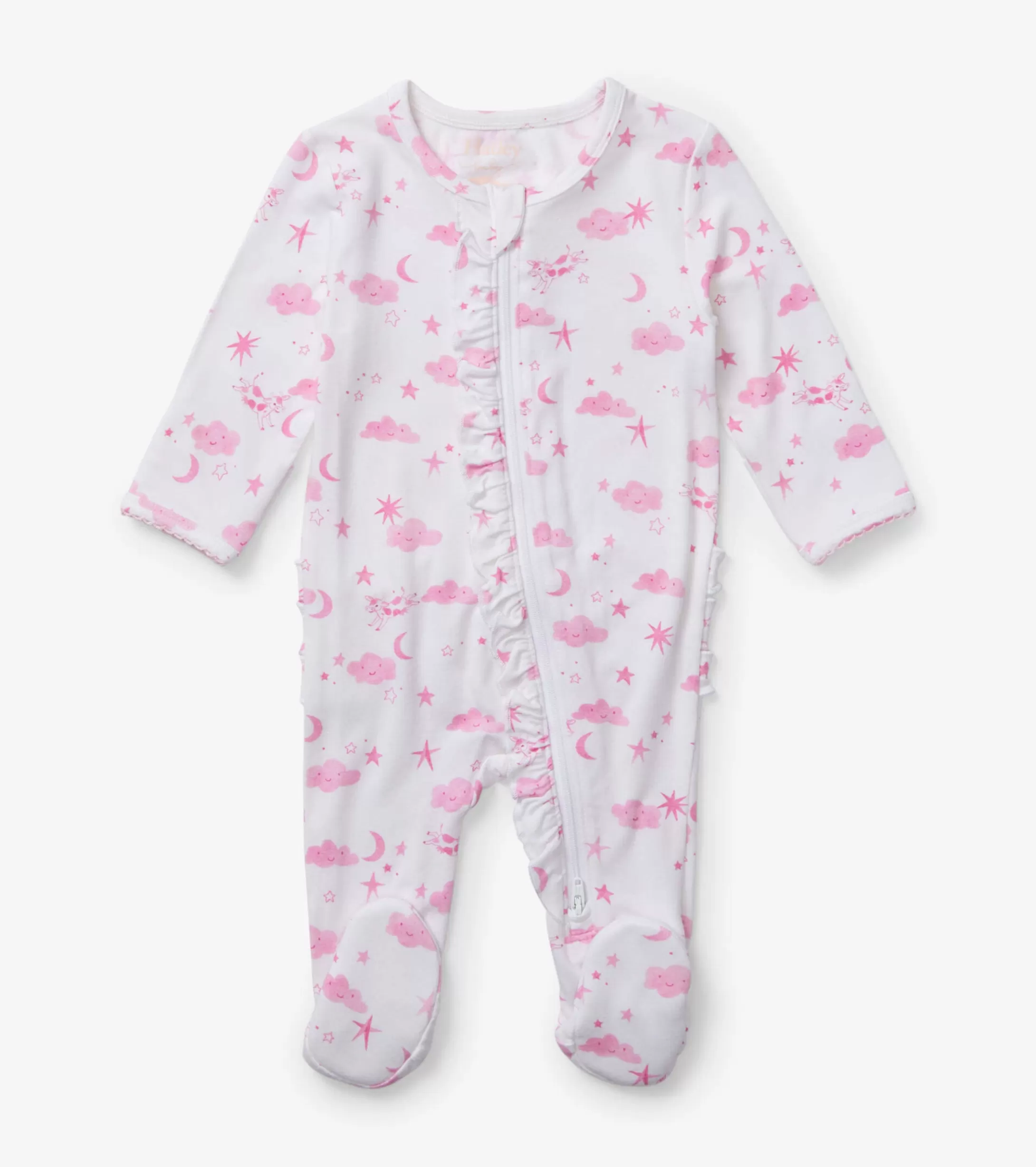 Hatley Baby Girls Pink Starry Night Footed Sleeper Best Sale