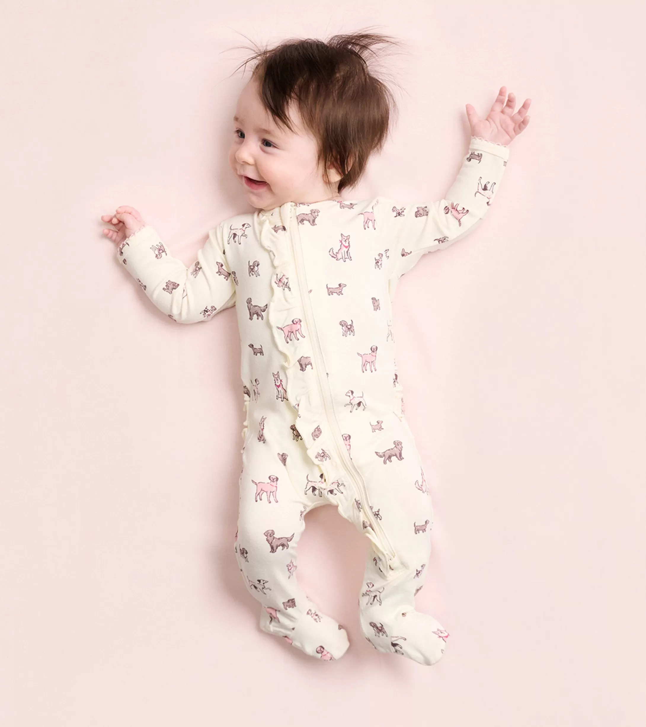 Hatley Baby Girls Playful Puppies Footed Sleeper Sale