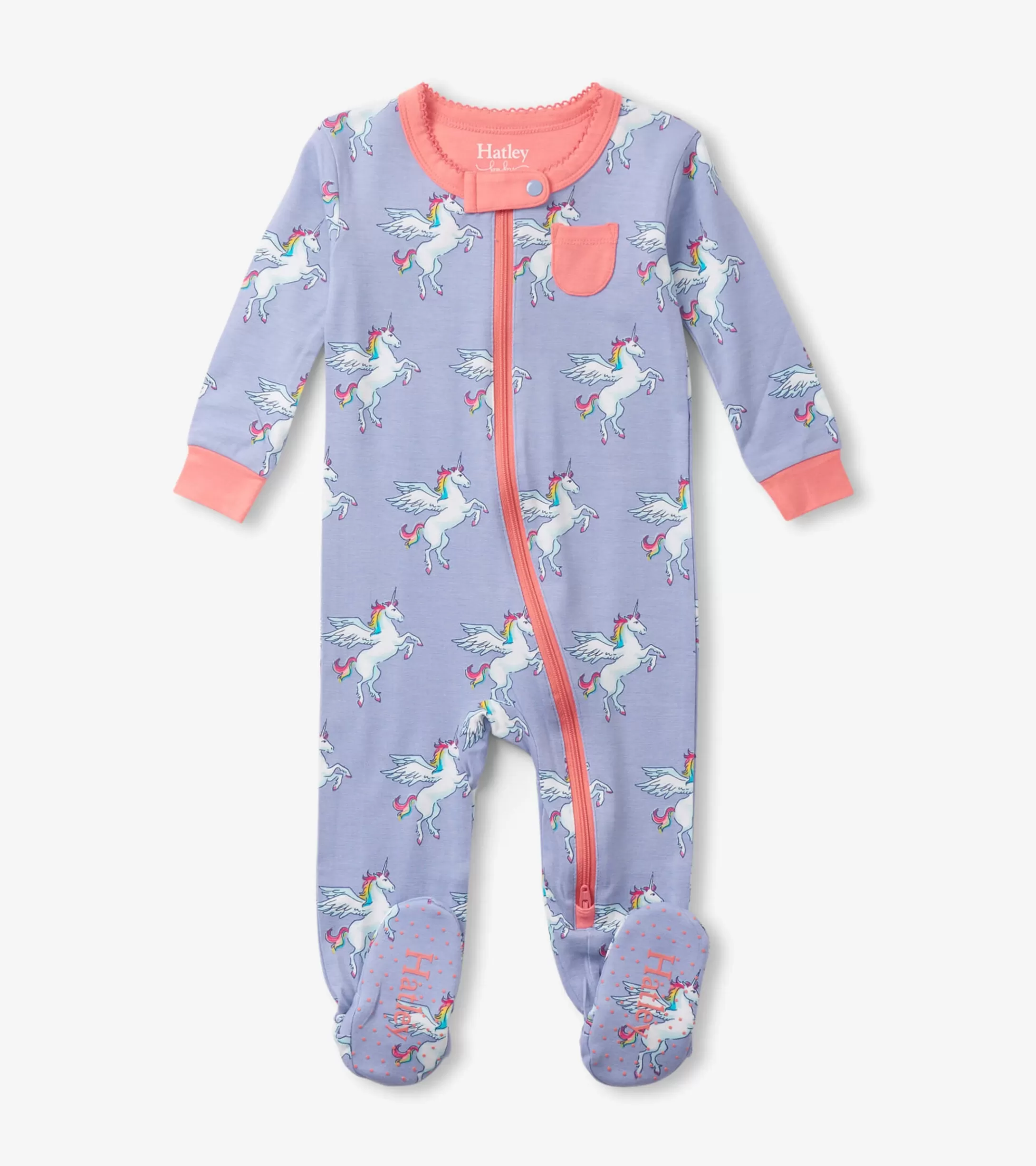 Hatley Baby Girls Rainbow Unicorn Footed Sleeper Best Sale