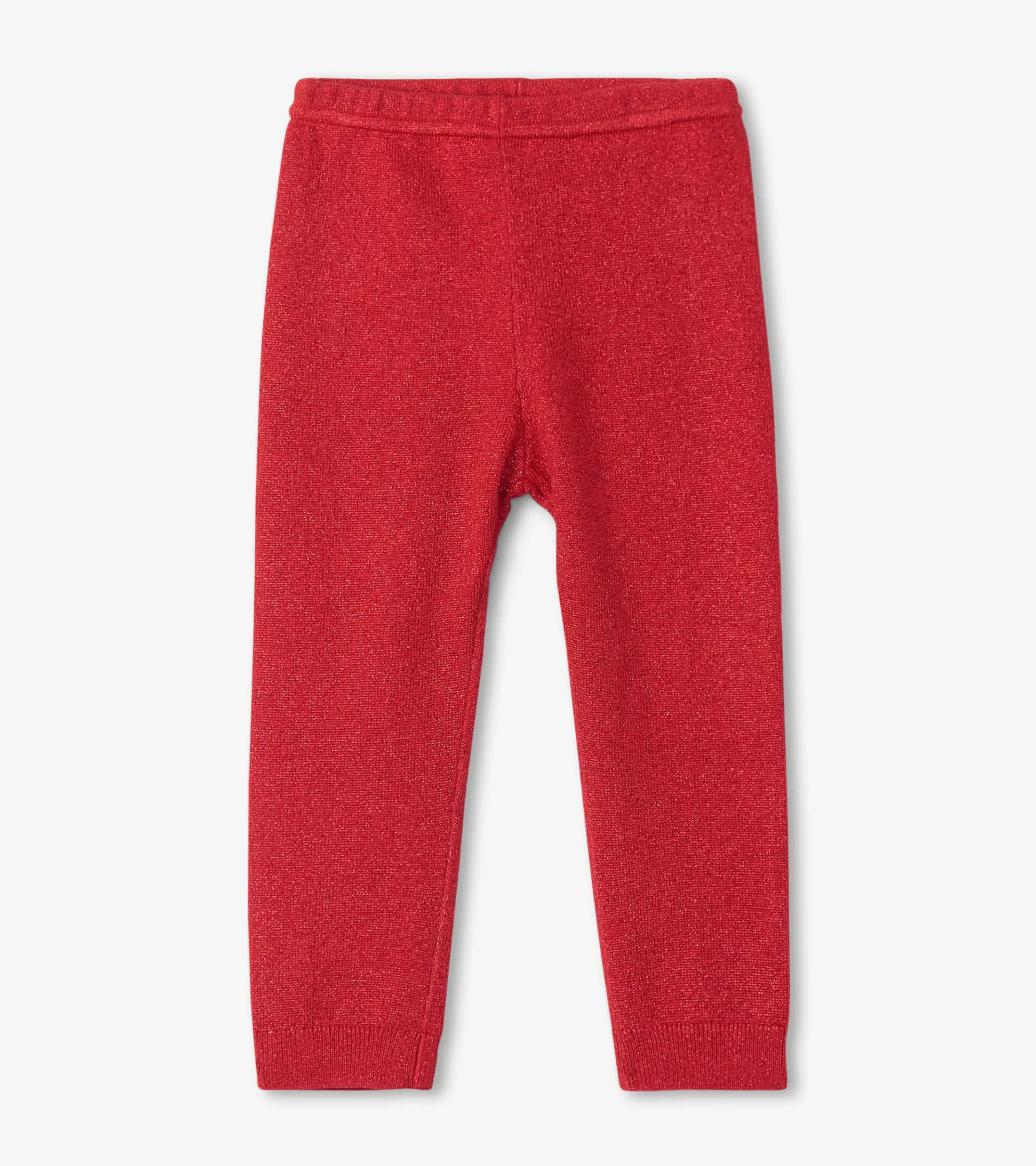 Hatley Baby Red Shimmer Cable Knit Leggings Discount