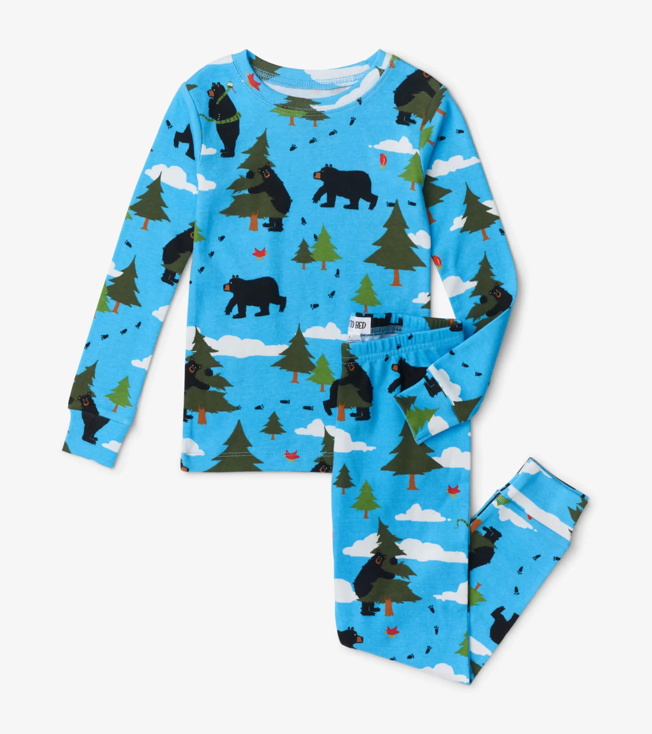 Hatley Blue Big Bear Hug Pajama Set New