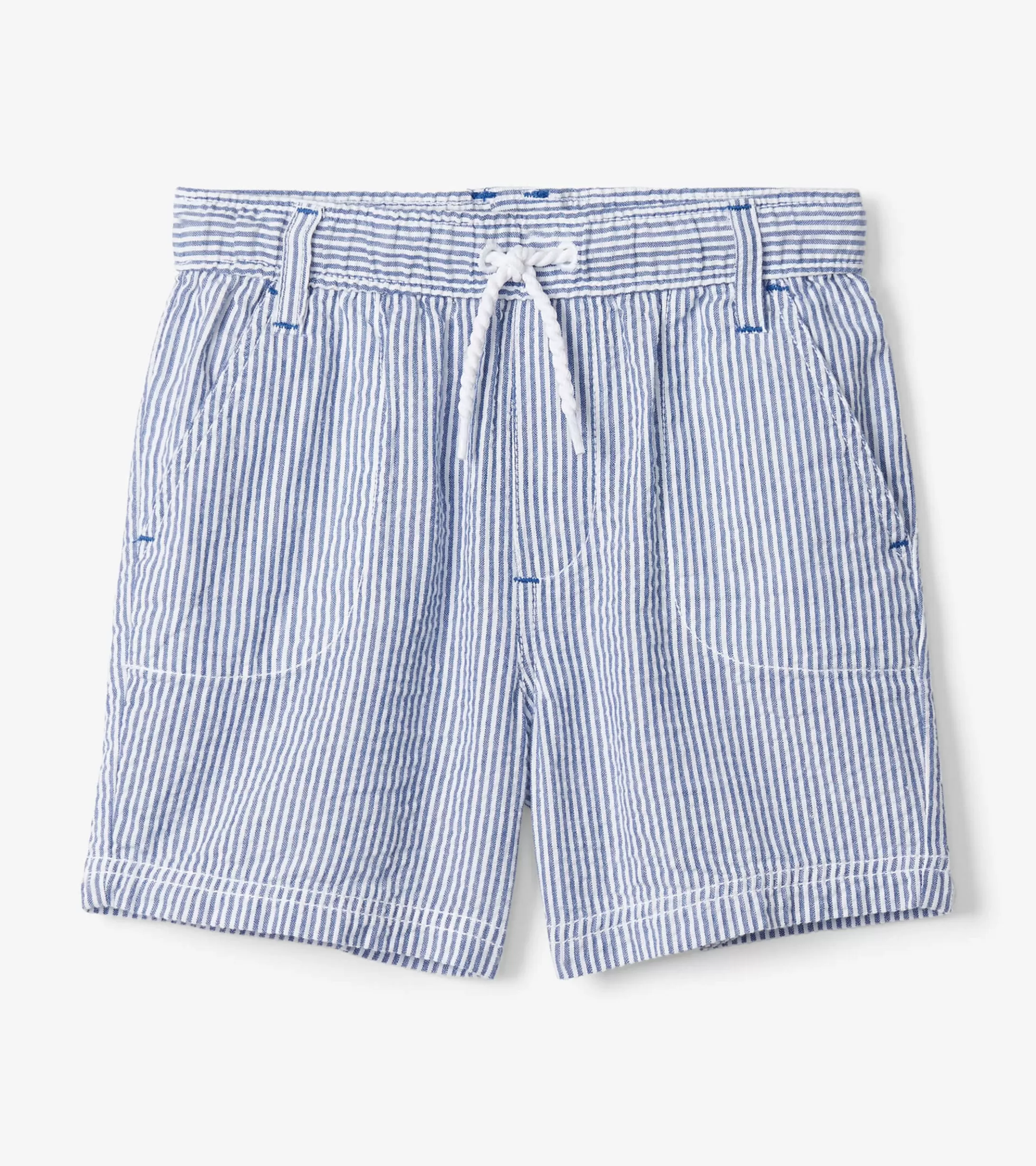 Hatley Boys Blue Stripes Woven Shorts Discount