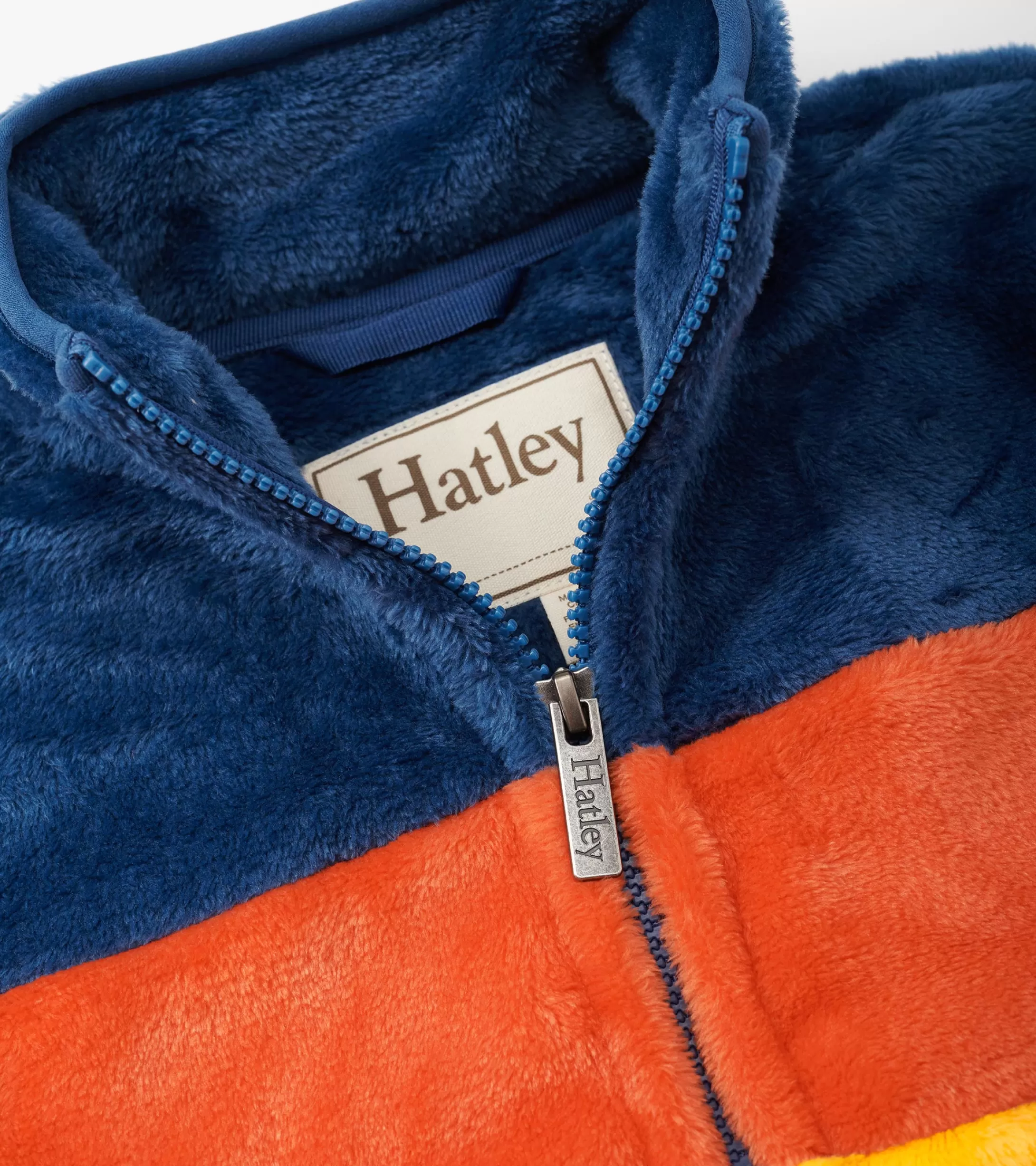 Hatley Boys Colour Block Fuzzy Fleece Zip-Up Jacket Best