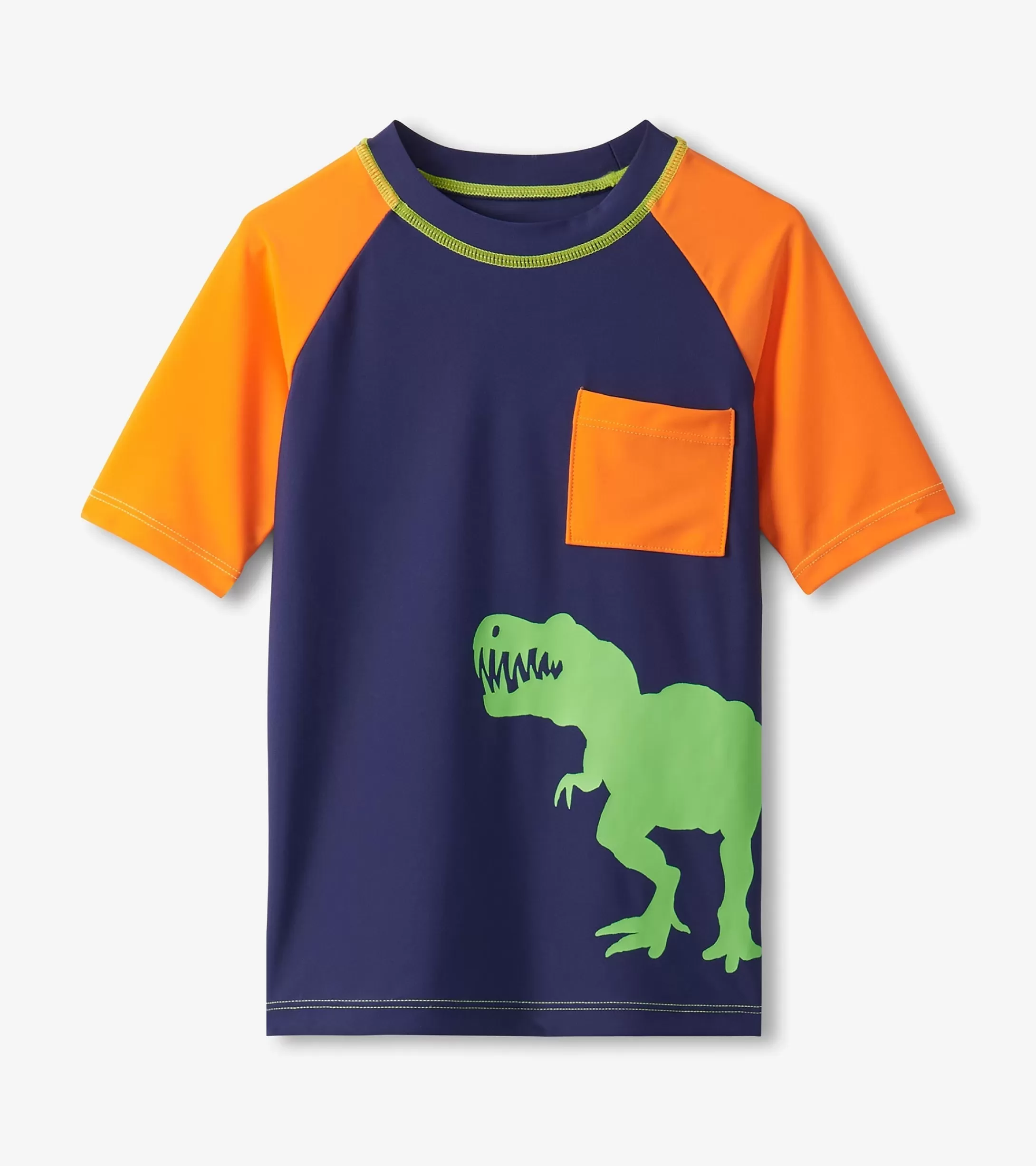 Hatley Boys Colourblock Dino Short Sleeve Rashguard Discount