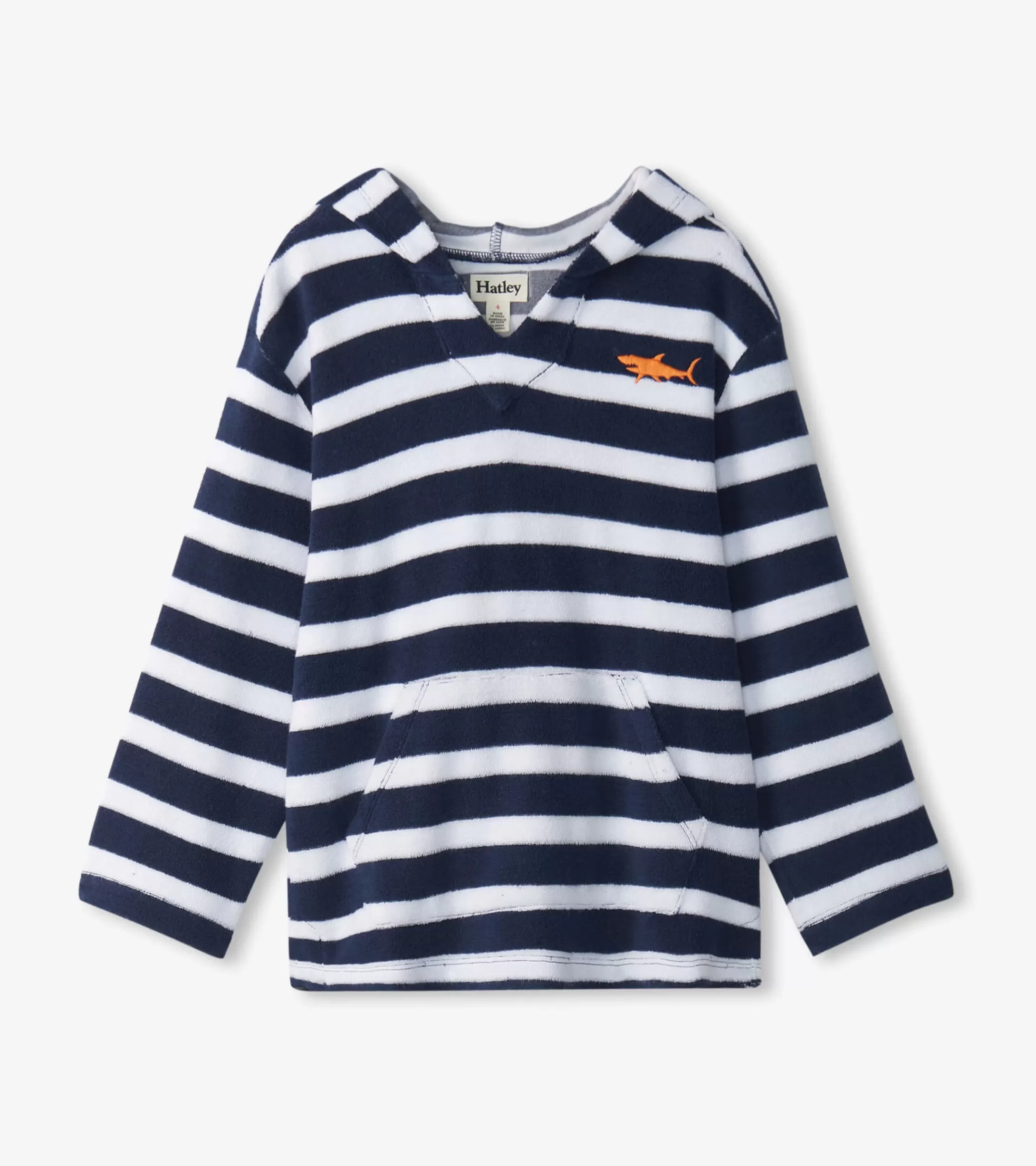 Hatley Boys Deep Sea Stripes Terry Pullover Hoodie Sale