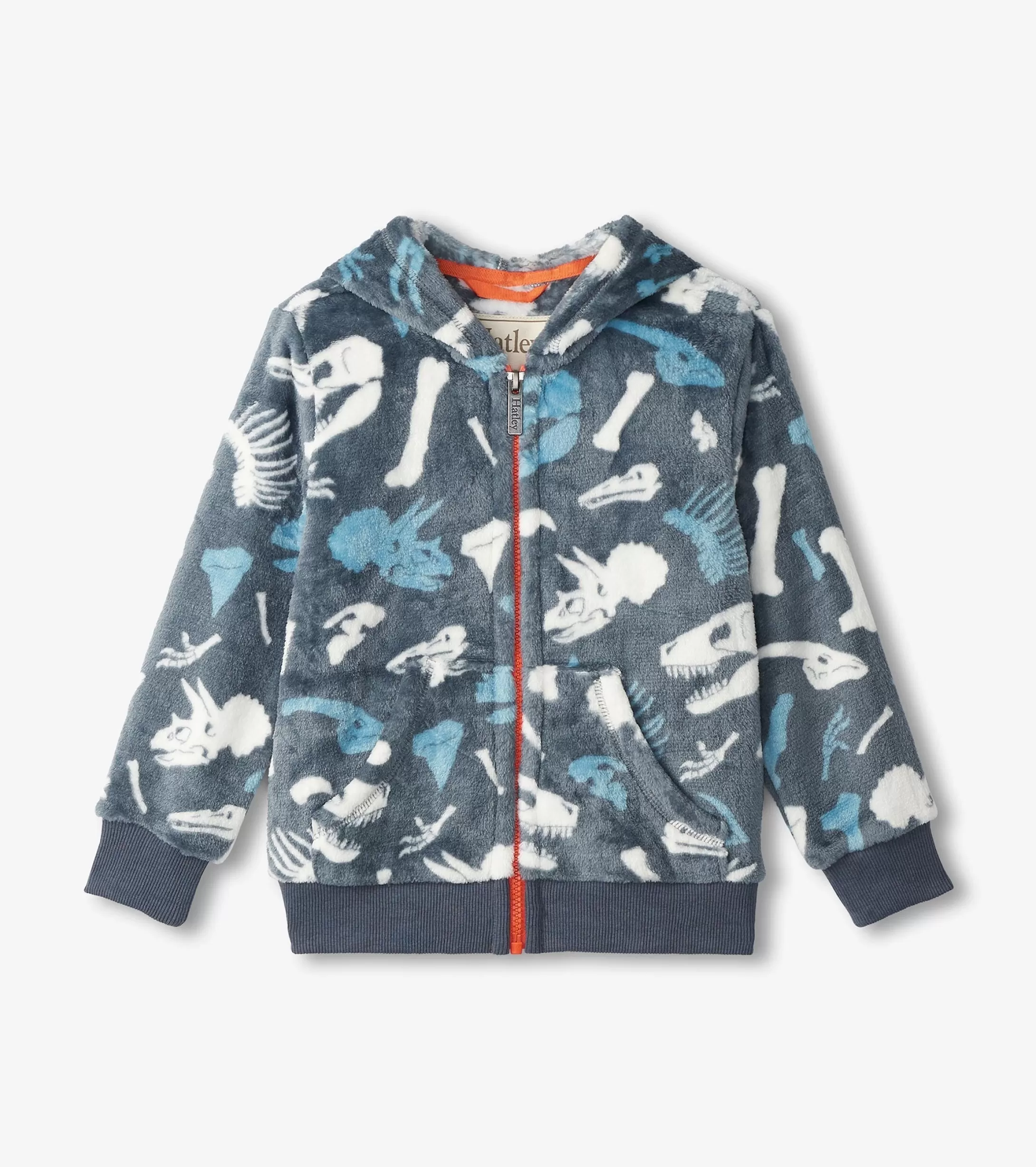 Hatley Boys Dino Fossils Fleece Zip-Up Hoodie Clearance