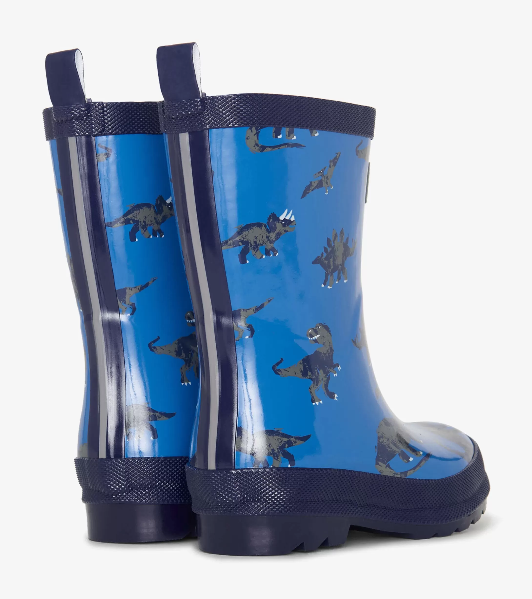 Hatley Boys Dinosaur Shiny Rain Boots Hot