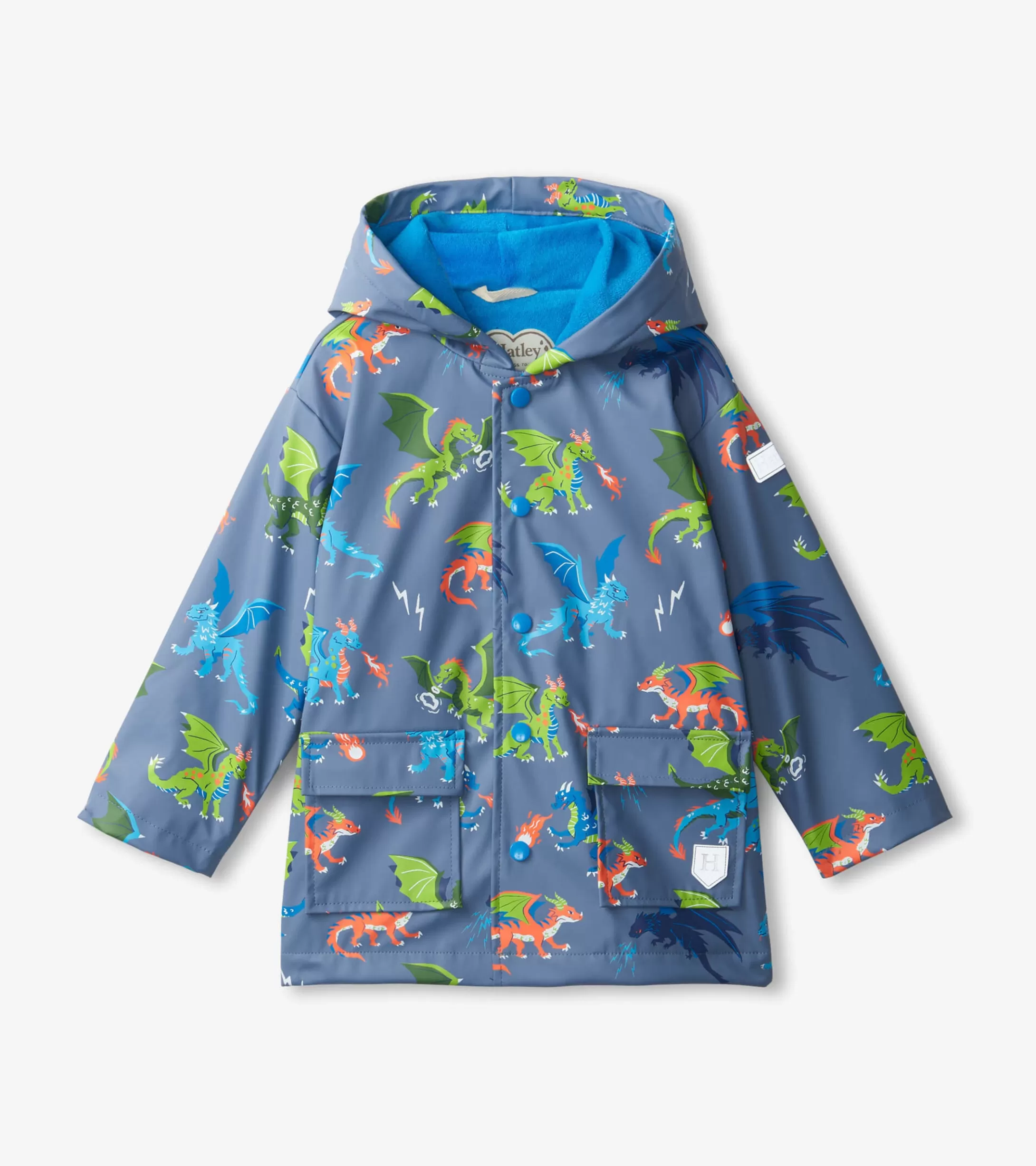 Hatley Boys Dragon Realm Button-Up Rain Jacket Flash Sale