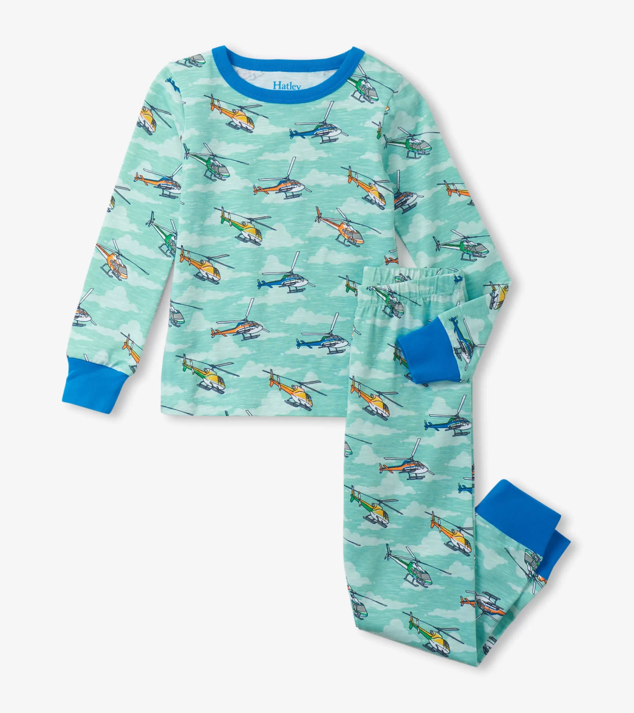 Hatley Boys Helicopters Pajama Set Store