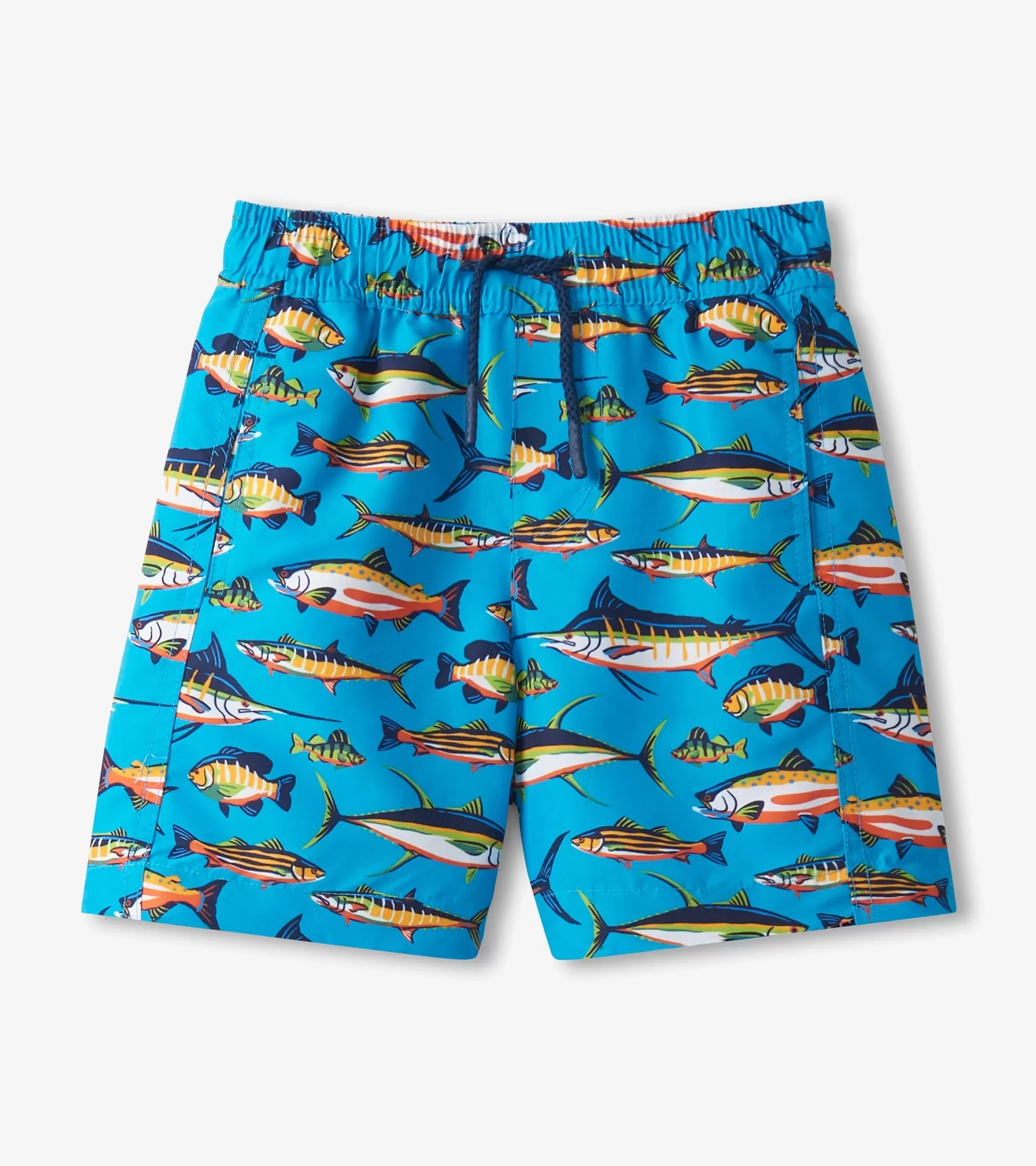 Hatley Boys Lots Of Fish Swim Trunks Clearance