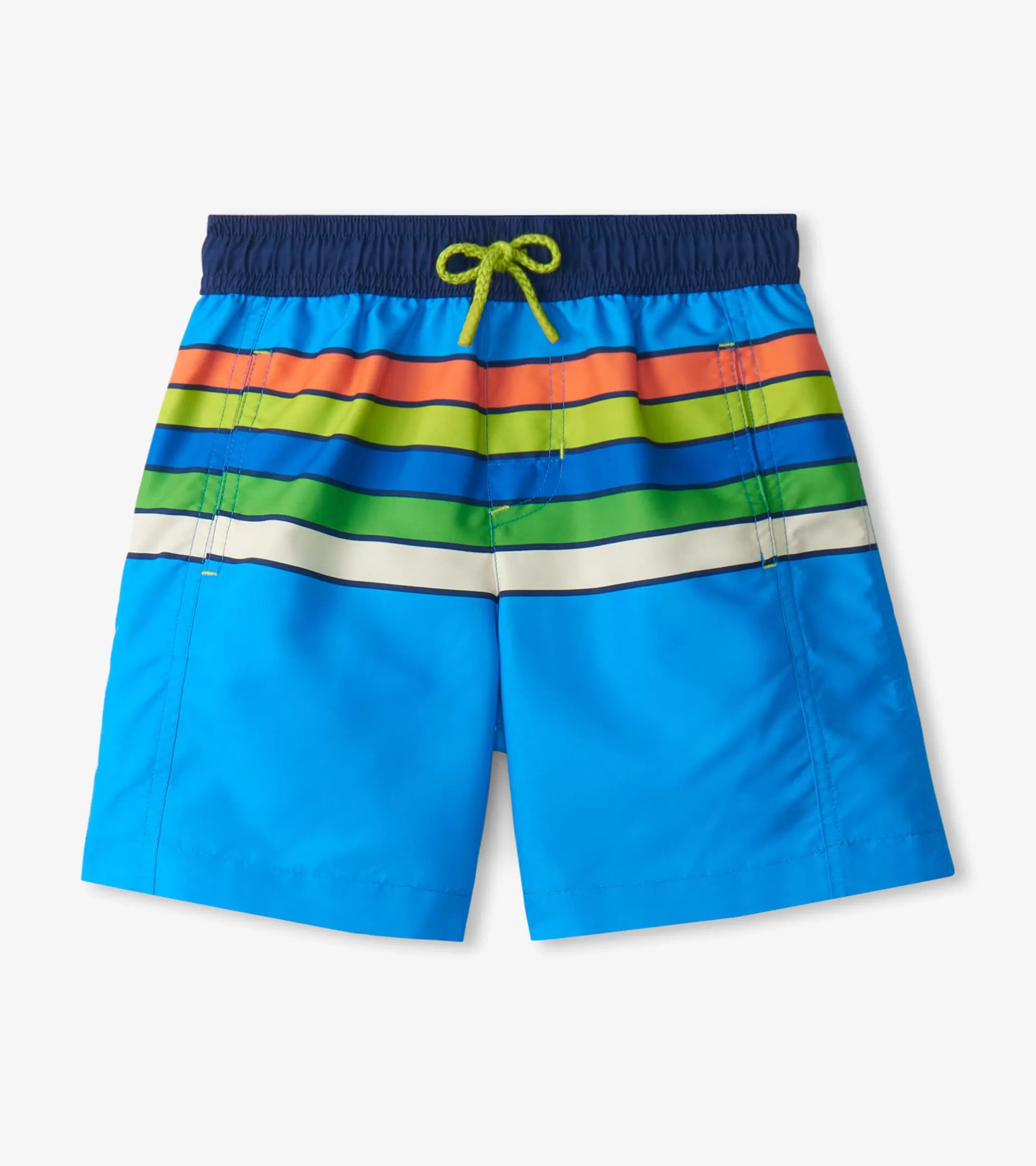 Hatley Boys Malibu Stripe Swim Trunks Sale