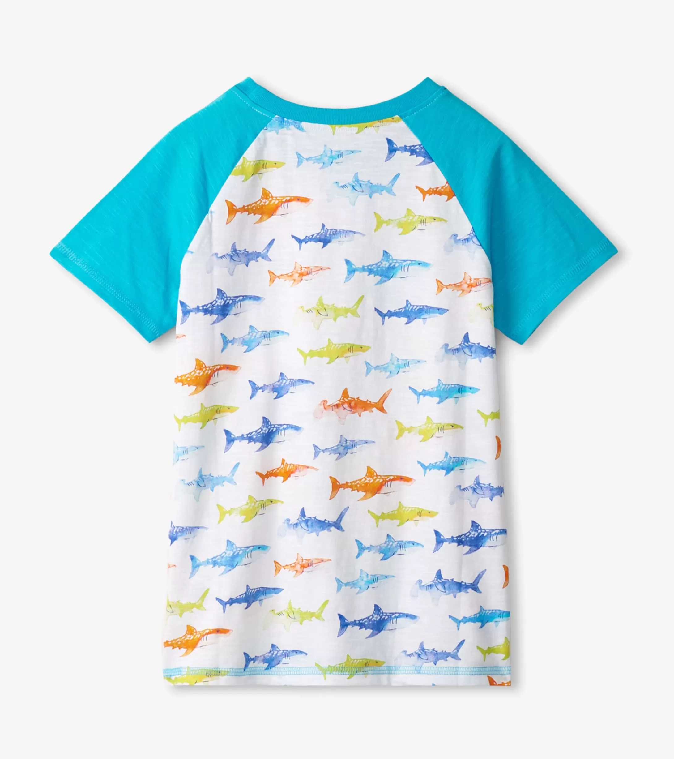 Hatley Boys Painted Sharks Raglan T-Shirt Cheap