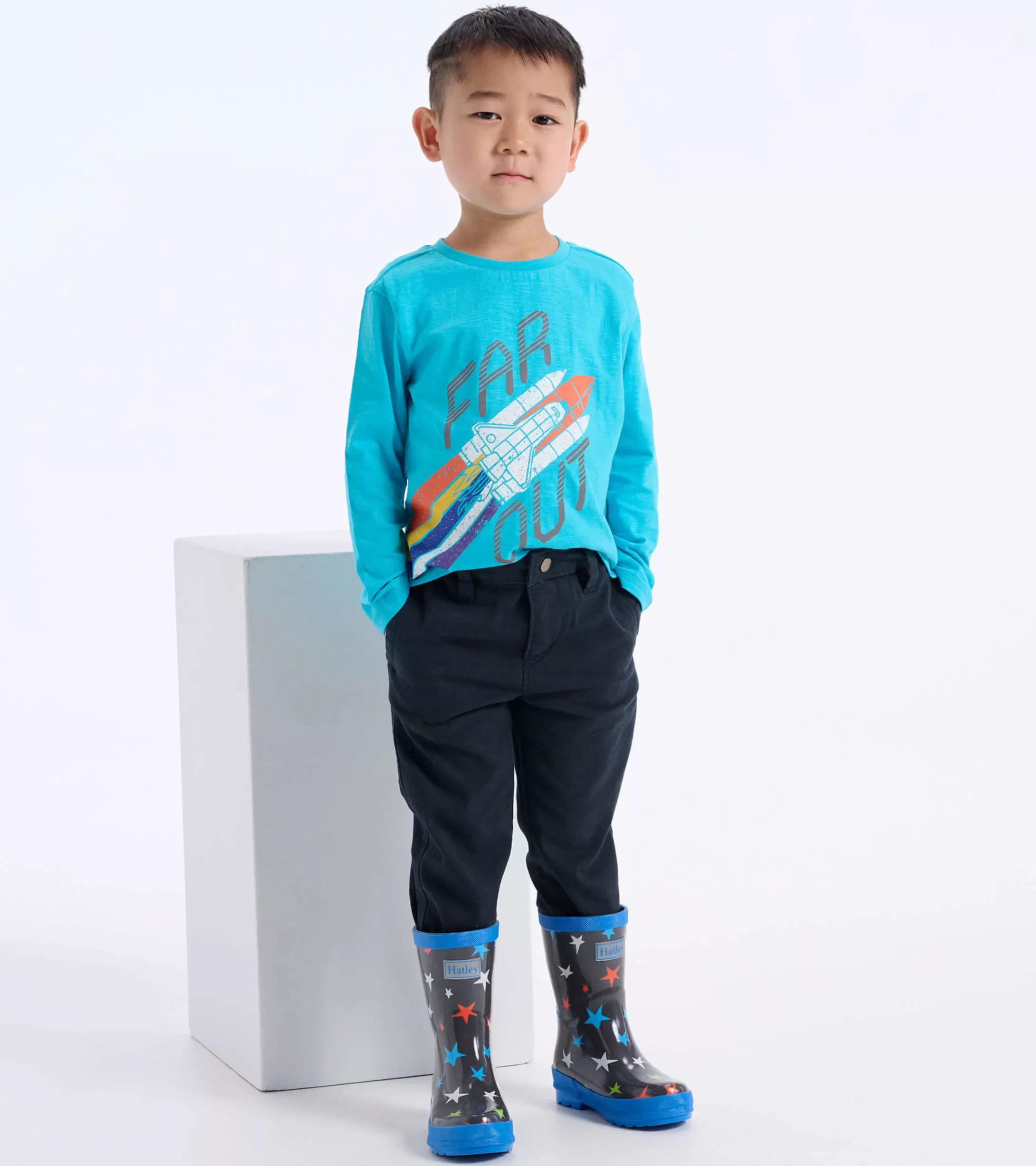 Hatley Boys Rocketship Long Sleeve T-Shirt Store