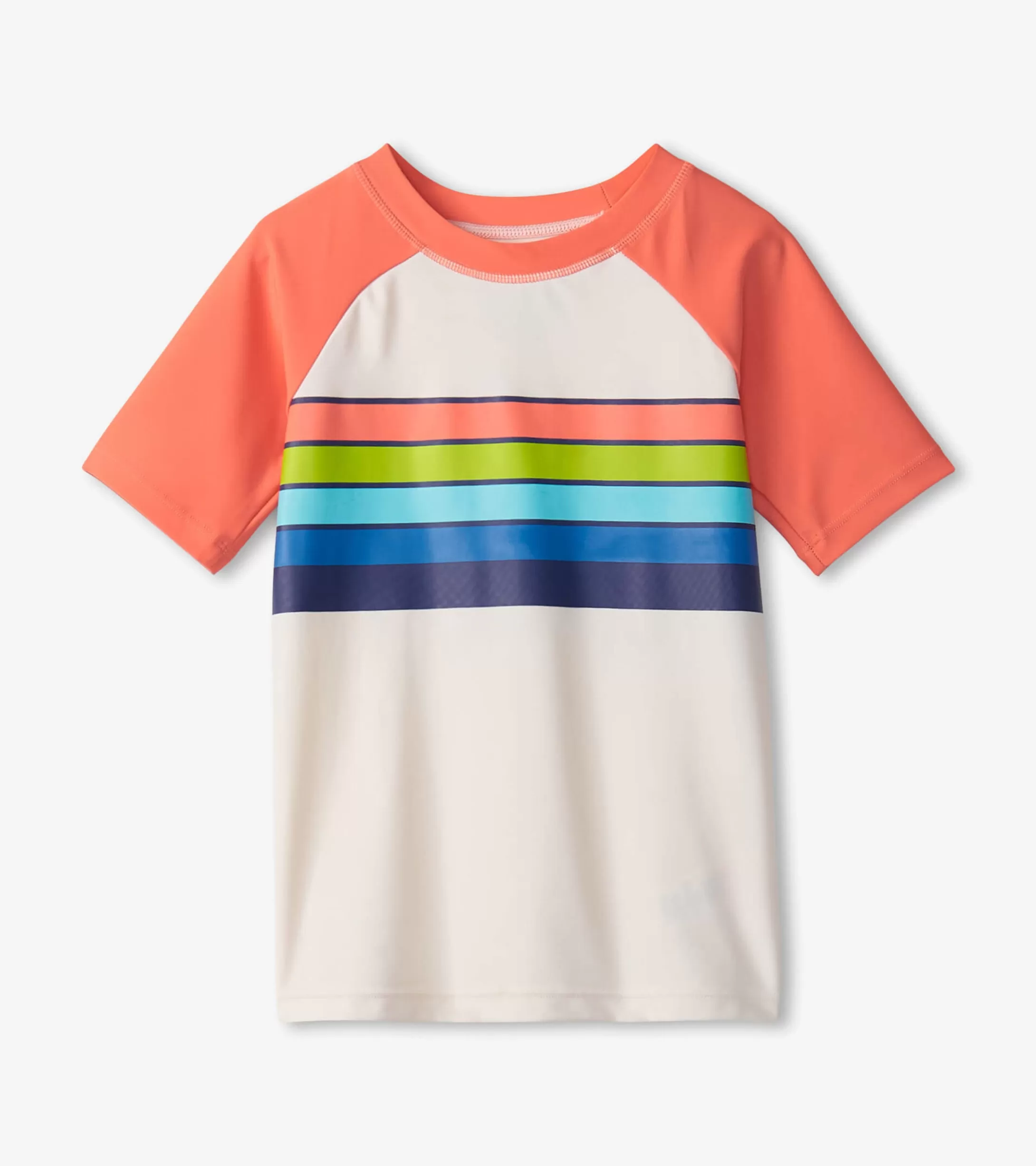 Hatley Boys Surfer Stripes Short Sleeve Rashguard Online