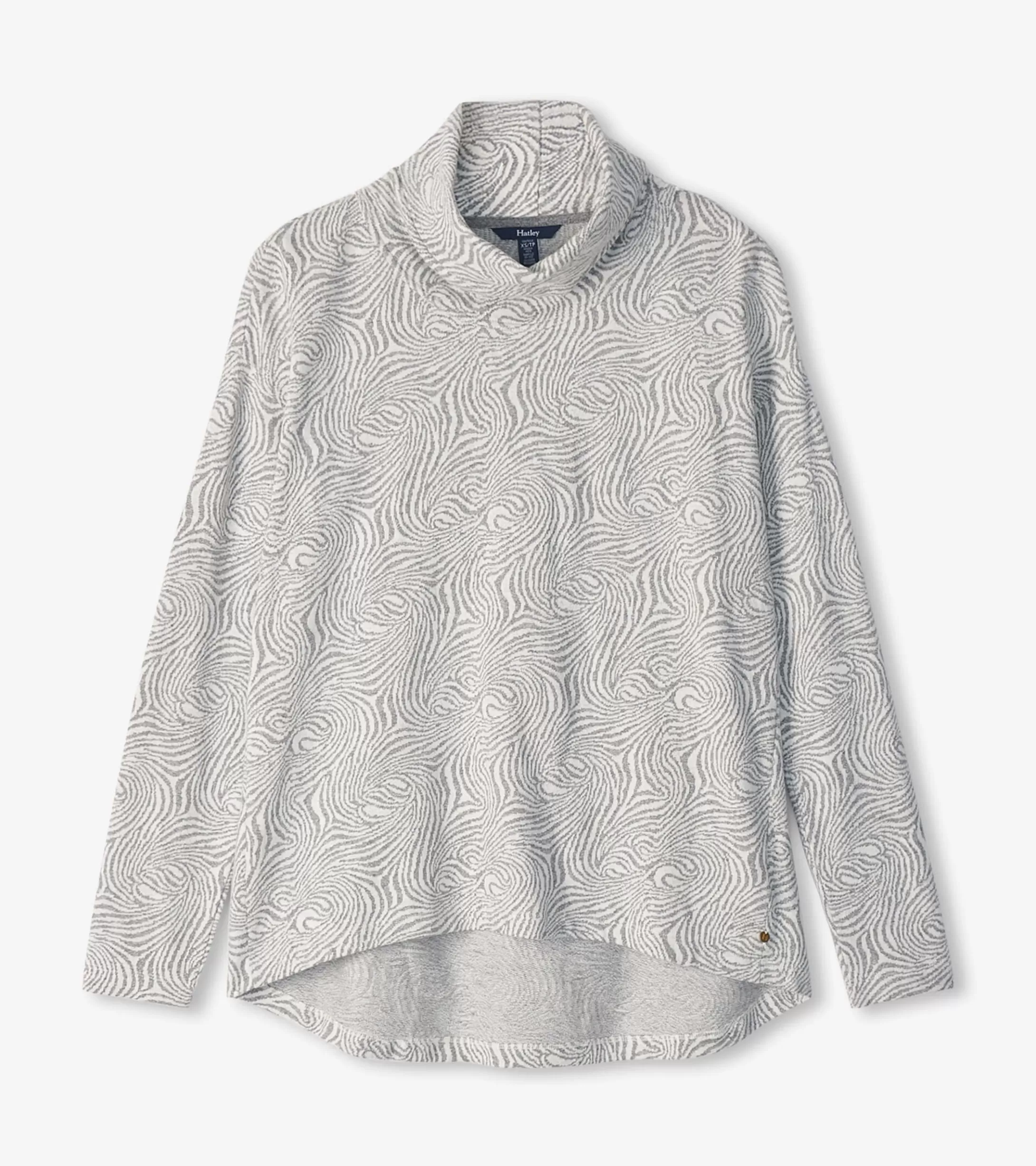 Hatley Funnel Neck Top - Textured Swirl New