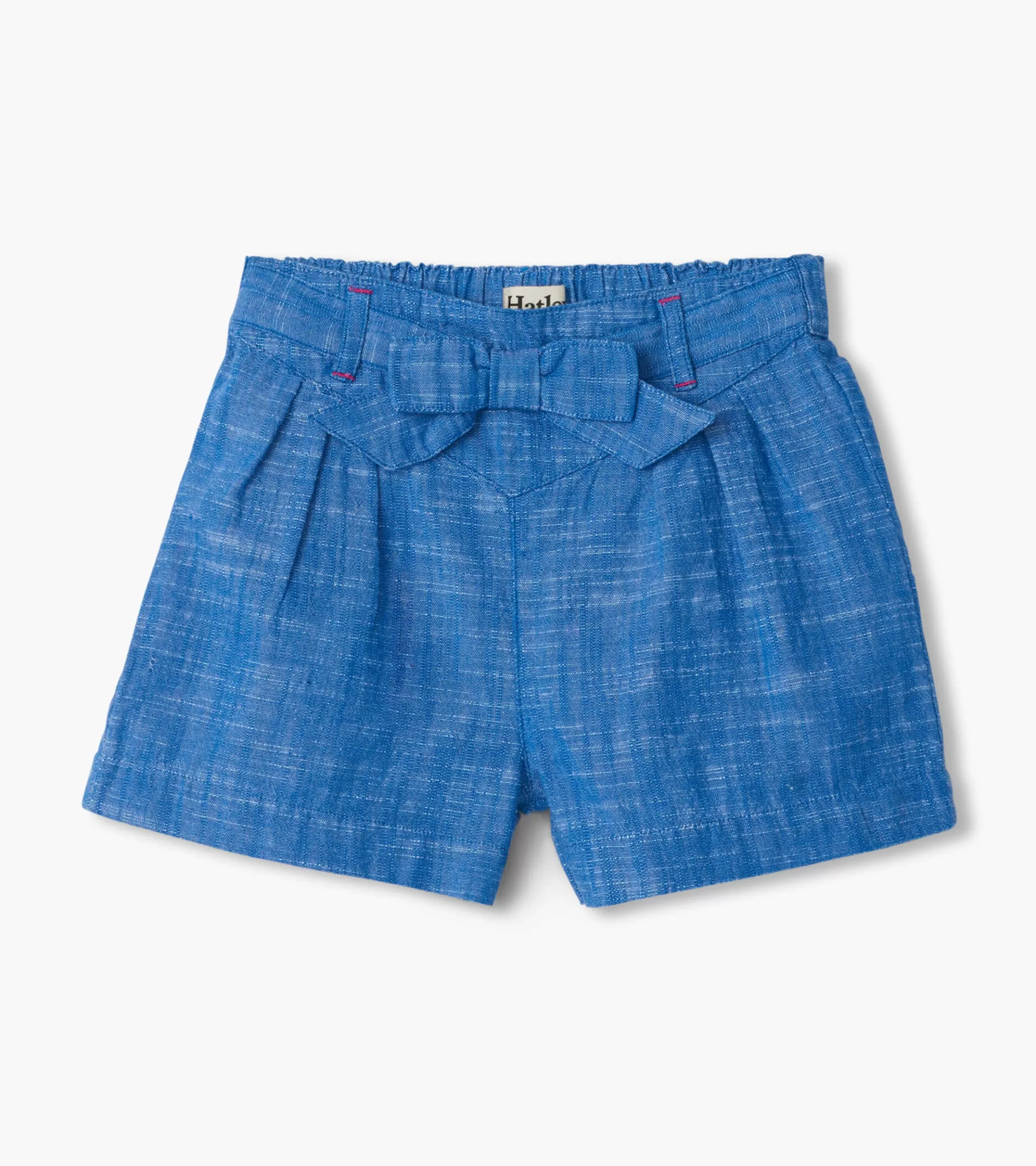 Hatley Girls Belted Chambray Paper Bag Shorts Cheap