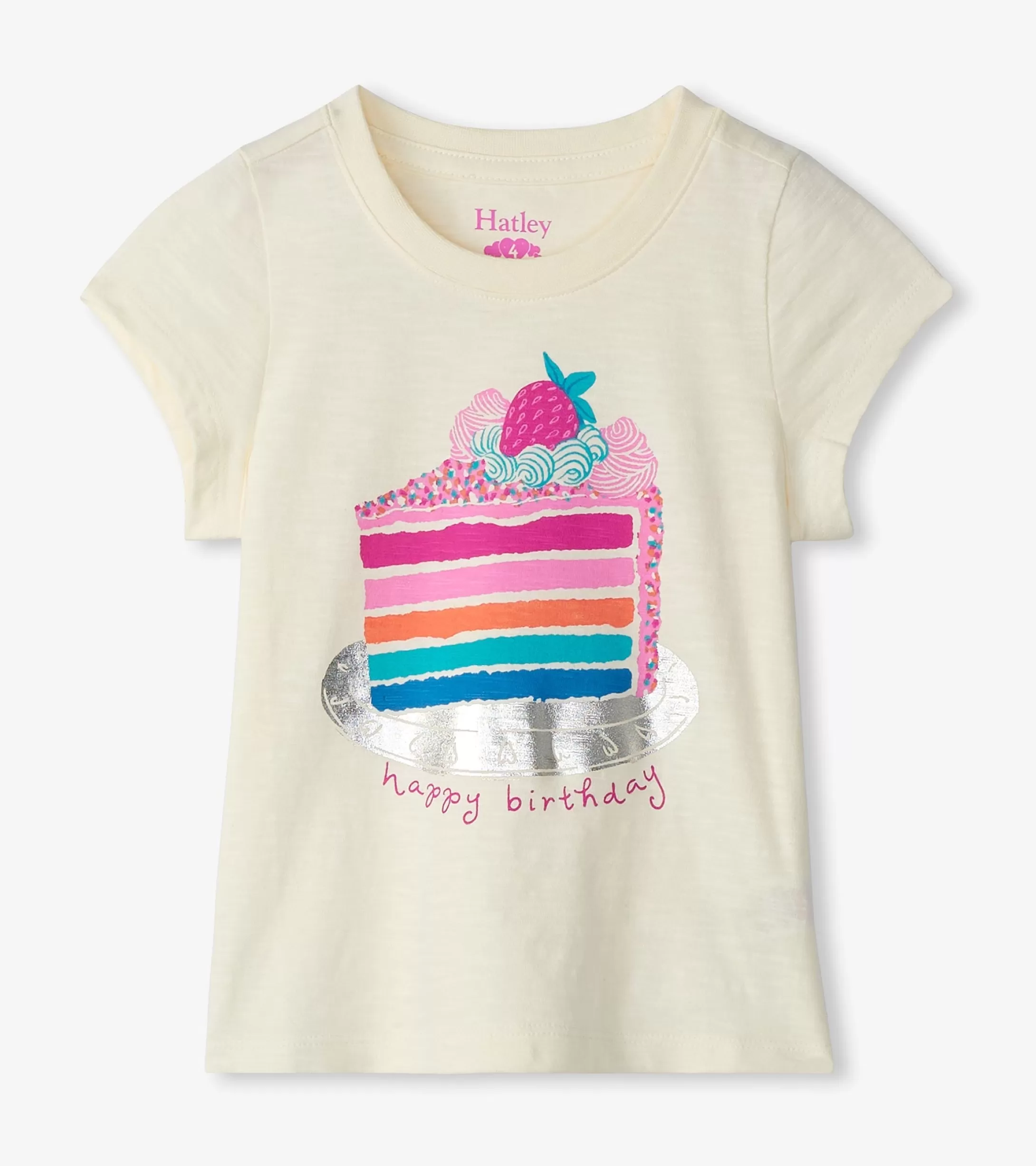 Hatley Girls Birthday Cake Graphic Tee Fashion