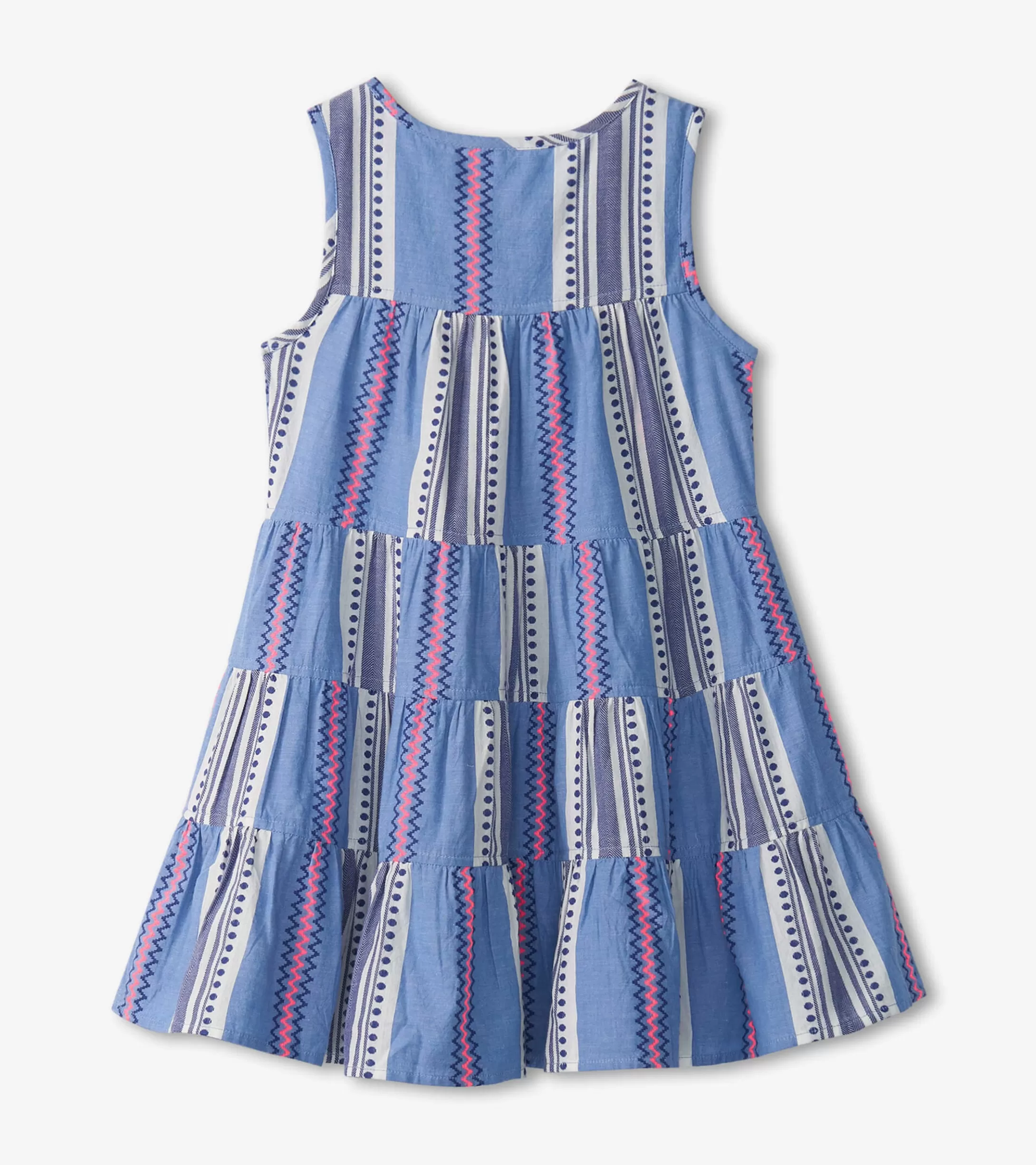 Hatley Girls Boho Stripe Tiered Dress Shop