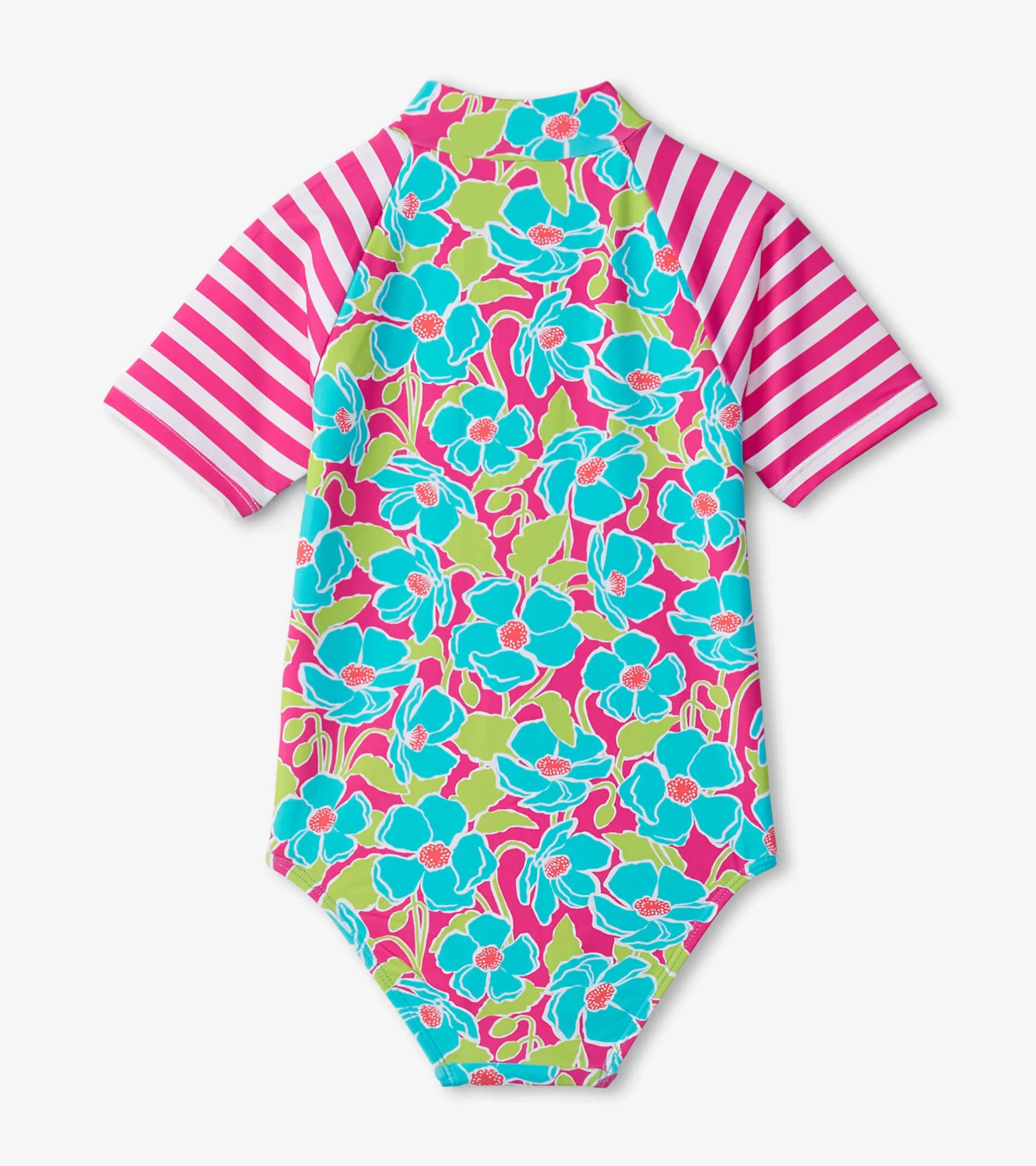 Hatley Girls Floating Poppies One-Piece Rashguard Fashion