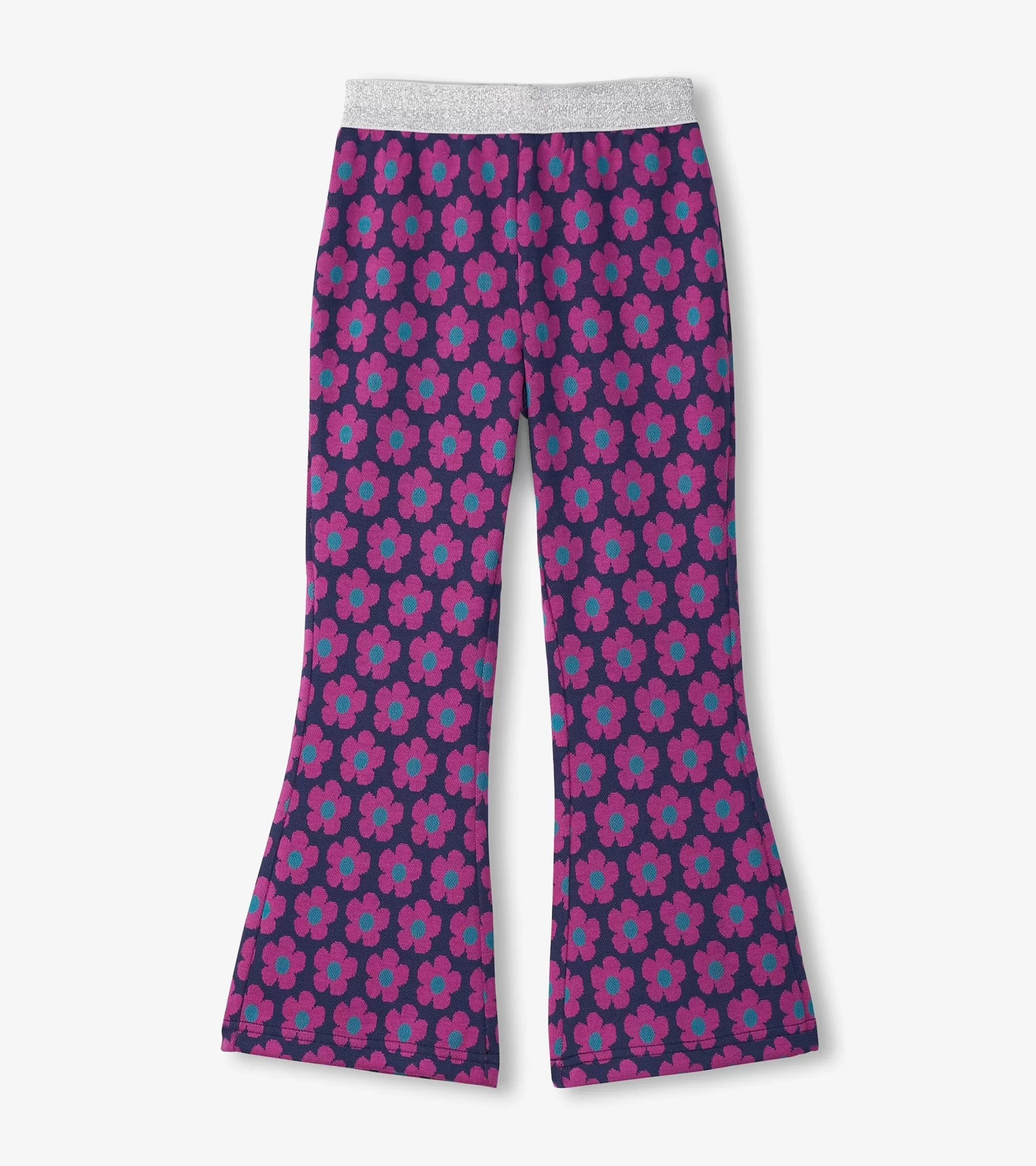 Hatley Girls Mini Flower Fun Waist Flare Pants Outlet