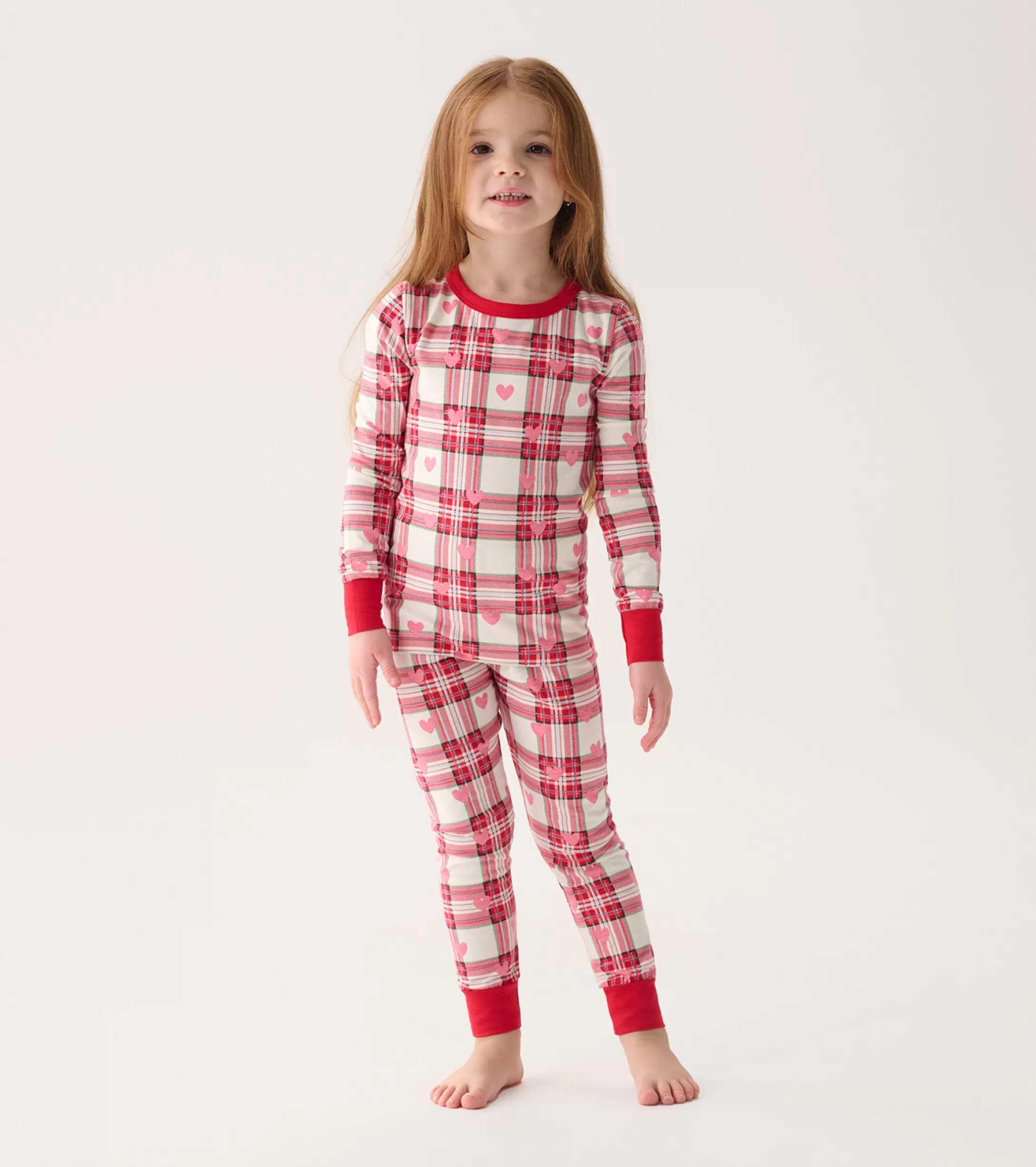 Hatley Girls Plaid Hearts Pajama Set Shop