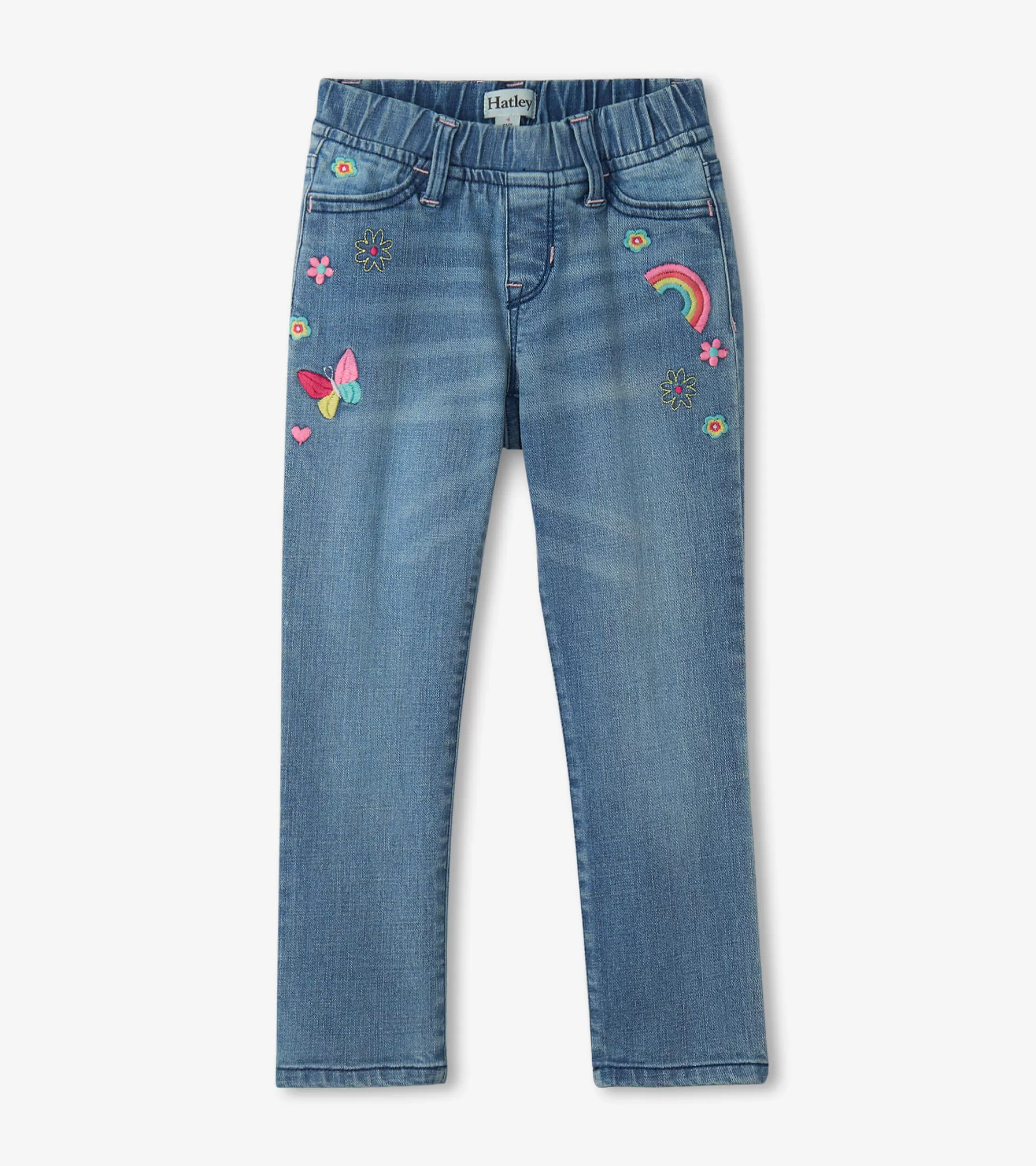 Hatley Girls Pretty Patches Stretch Jeans Discount