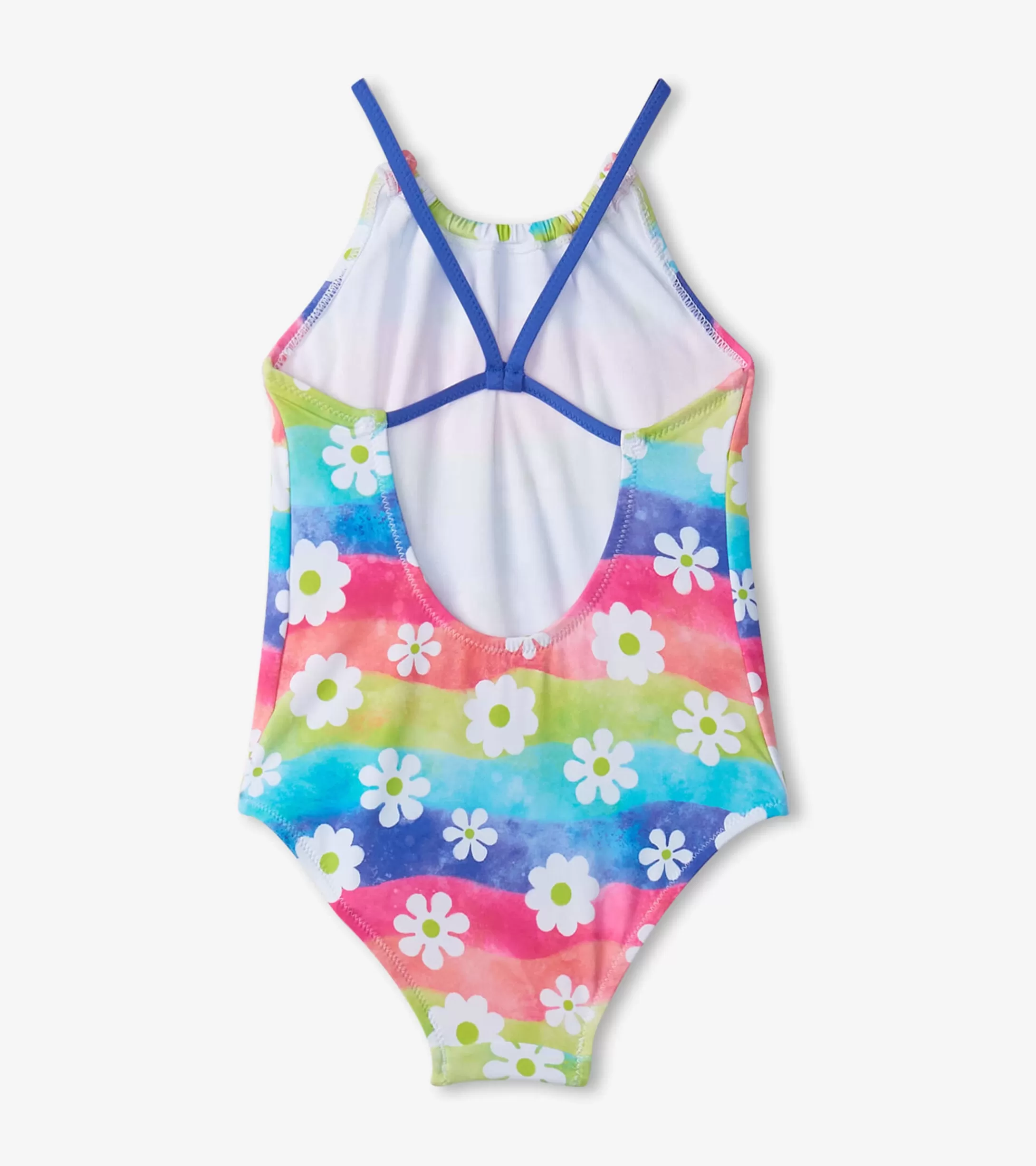 Hatley Girls Rainbow Flower Gathered Swimsuit Online