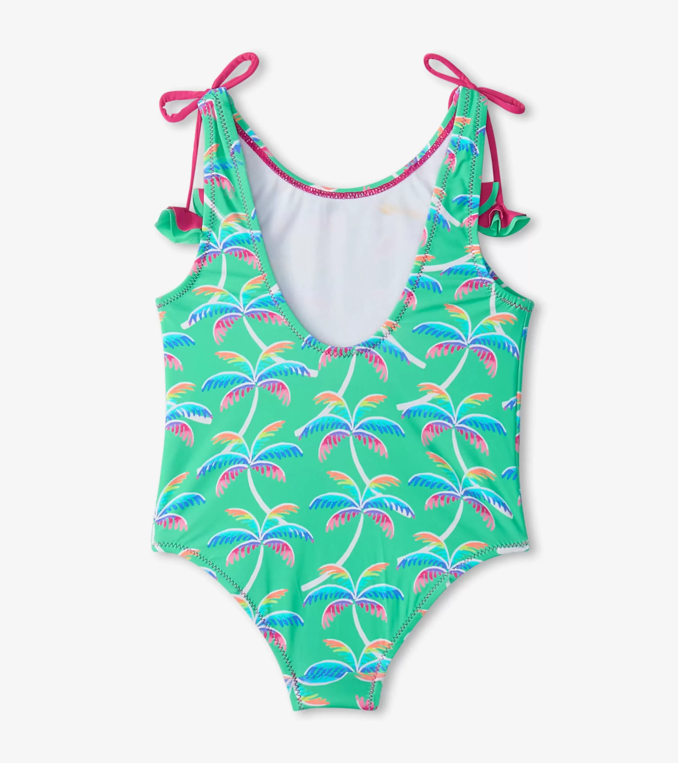 Hatley Girls Rainbow Palm Shoulder Shoulder Bow Swimsuit Best