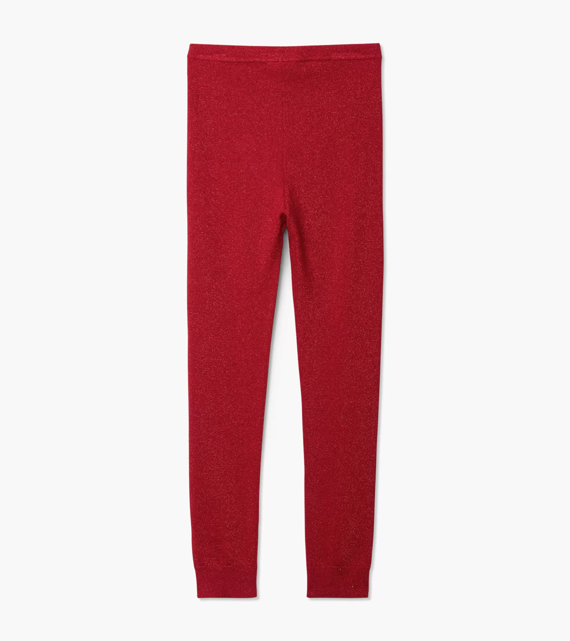 Hatley Girls Red Shimmer Knit Leggings Clearance