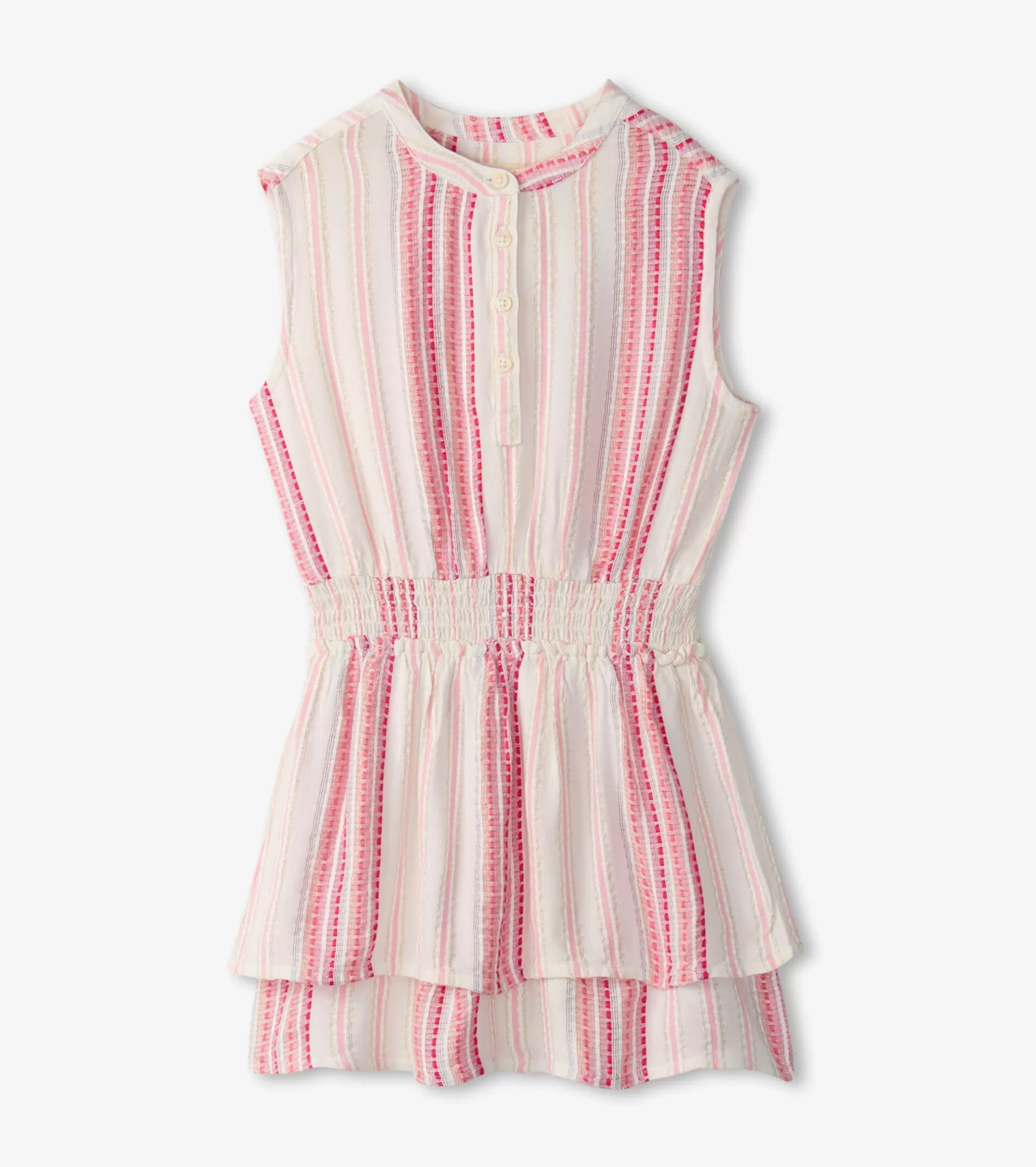 Hatley Girls Ribbon Stripe Smocked Waist Dress Best Sale