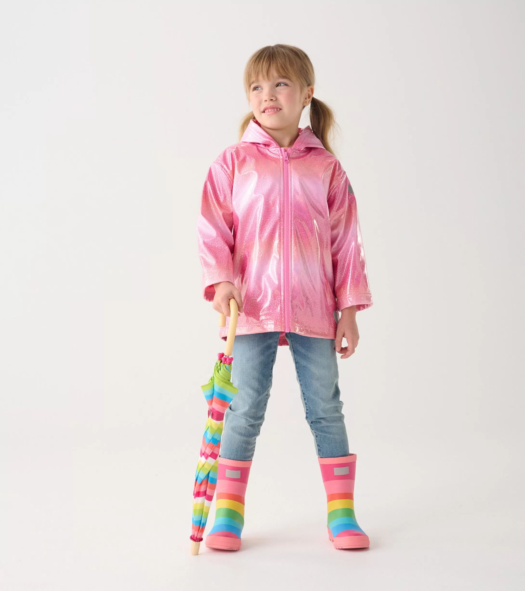 Hatley Girls Summer Zip-Up Rain Jacket Fashion