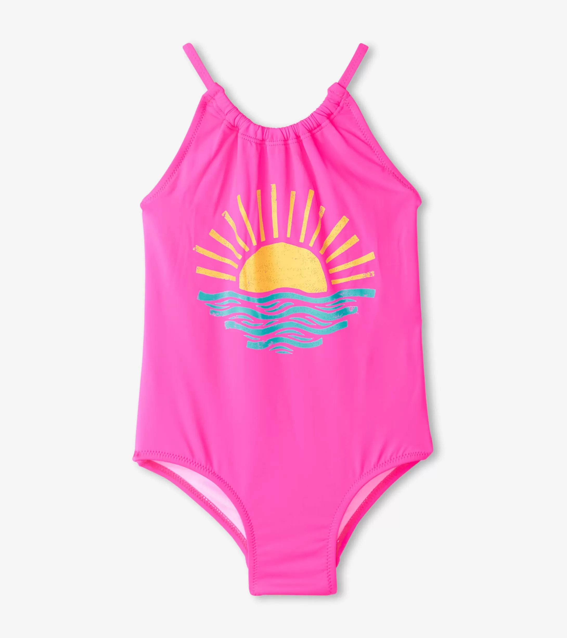 Hatley Girls Sunrise Gather Gathered Swimsuit Best