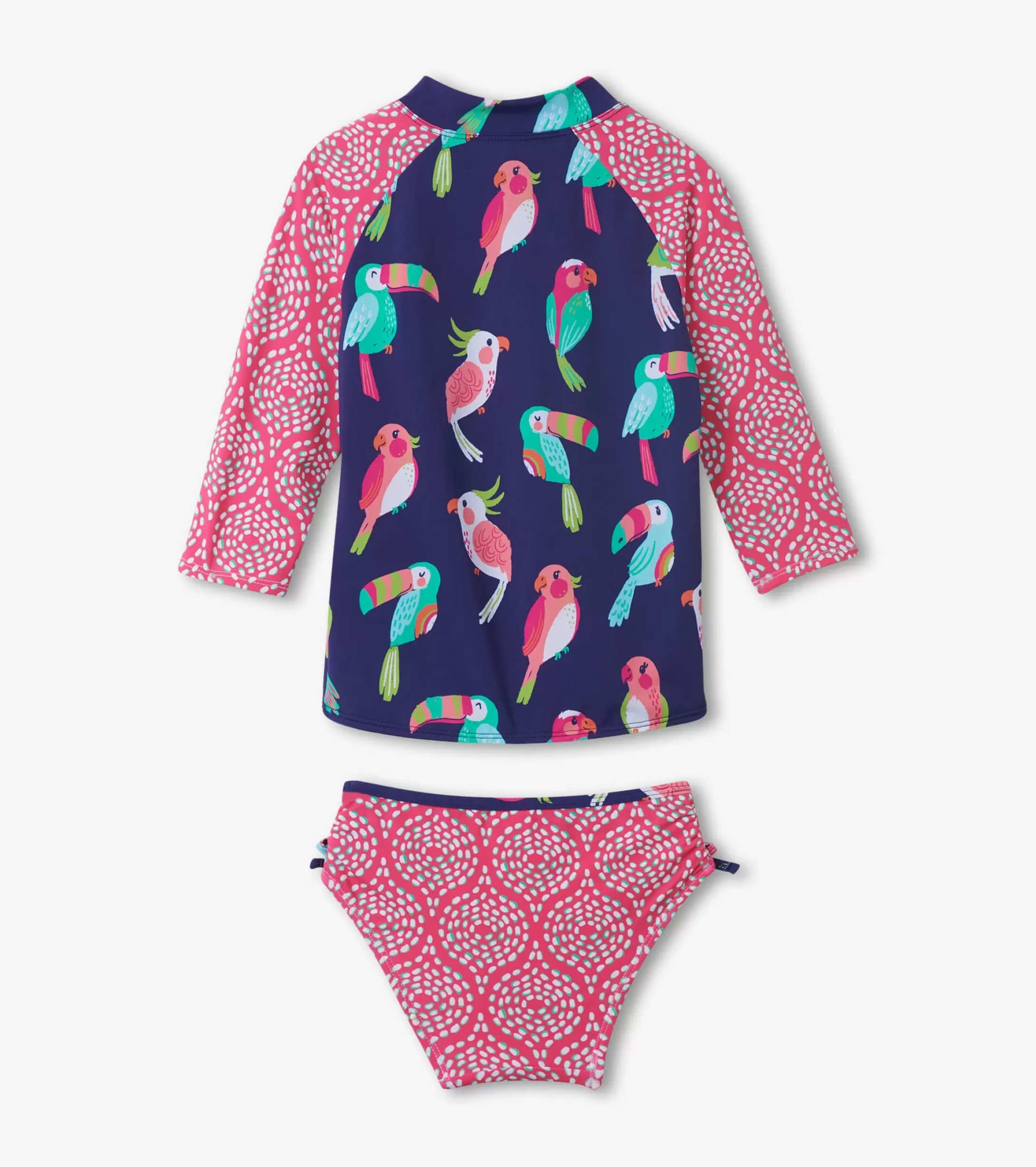 Hatley Girls Tropical Birds Rashguard Set Hot