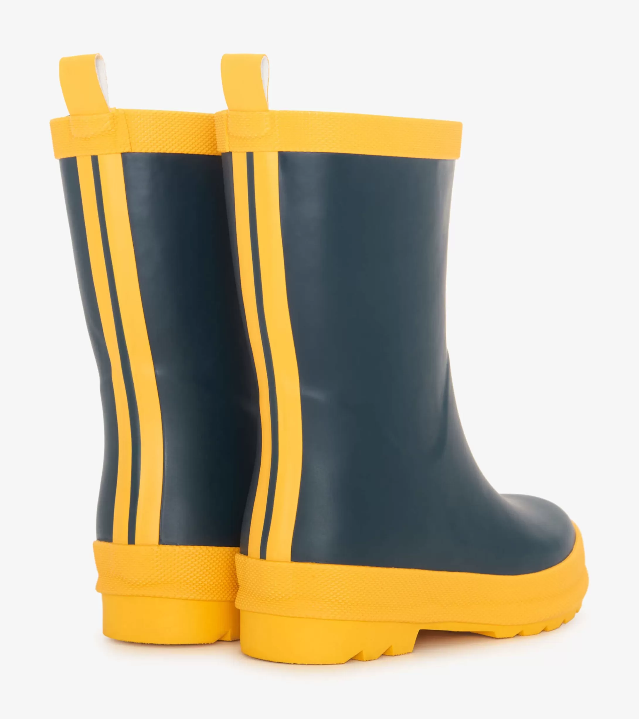 Hatley Kids Navy & Yellow Matte Rain Boots Cheap