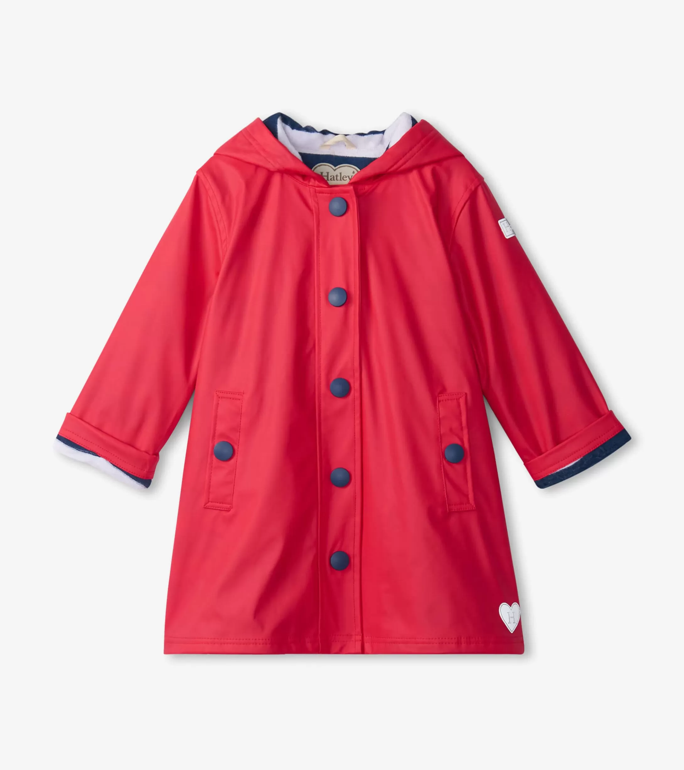 Hatley Kids Red & Navy Button-Up Rain Jacket Sale